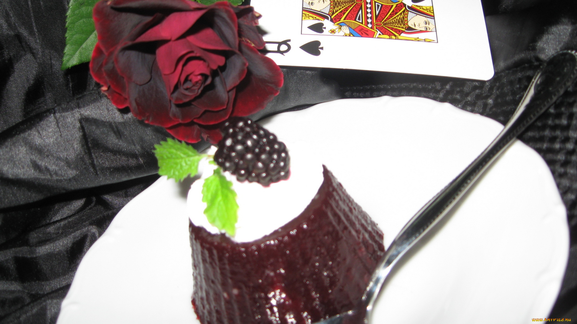 автор, varvarra, еда, мороженое, десерты, десерт, роза, карта