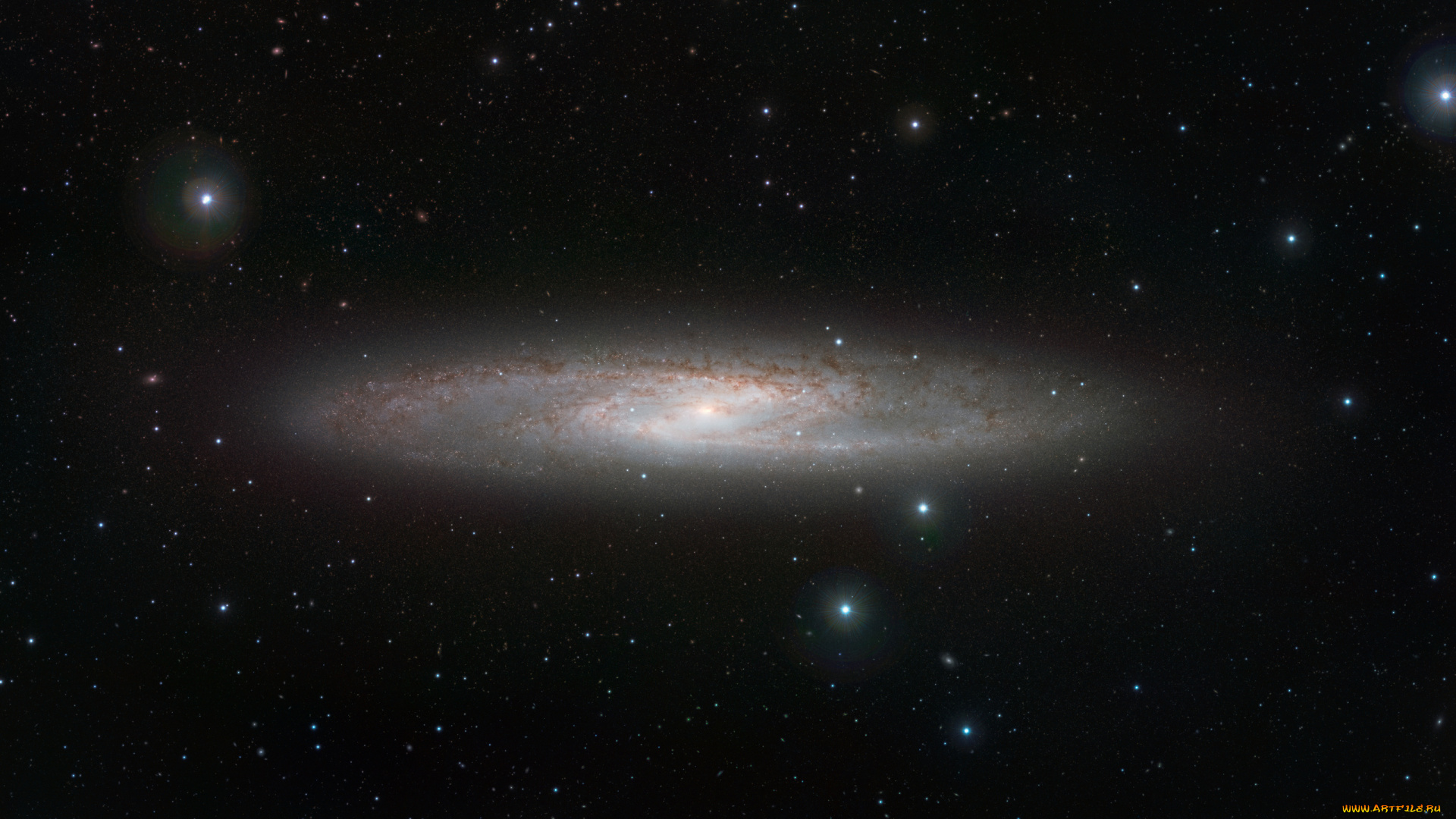 космос, галактики, туманности, галактика, ngc, 253, созвездие