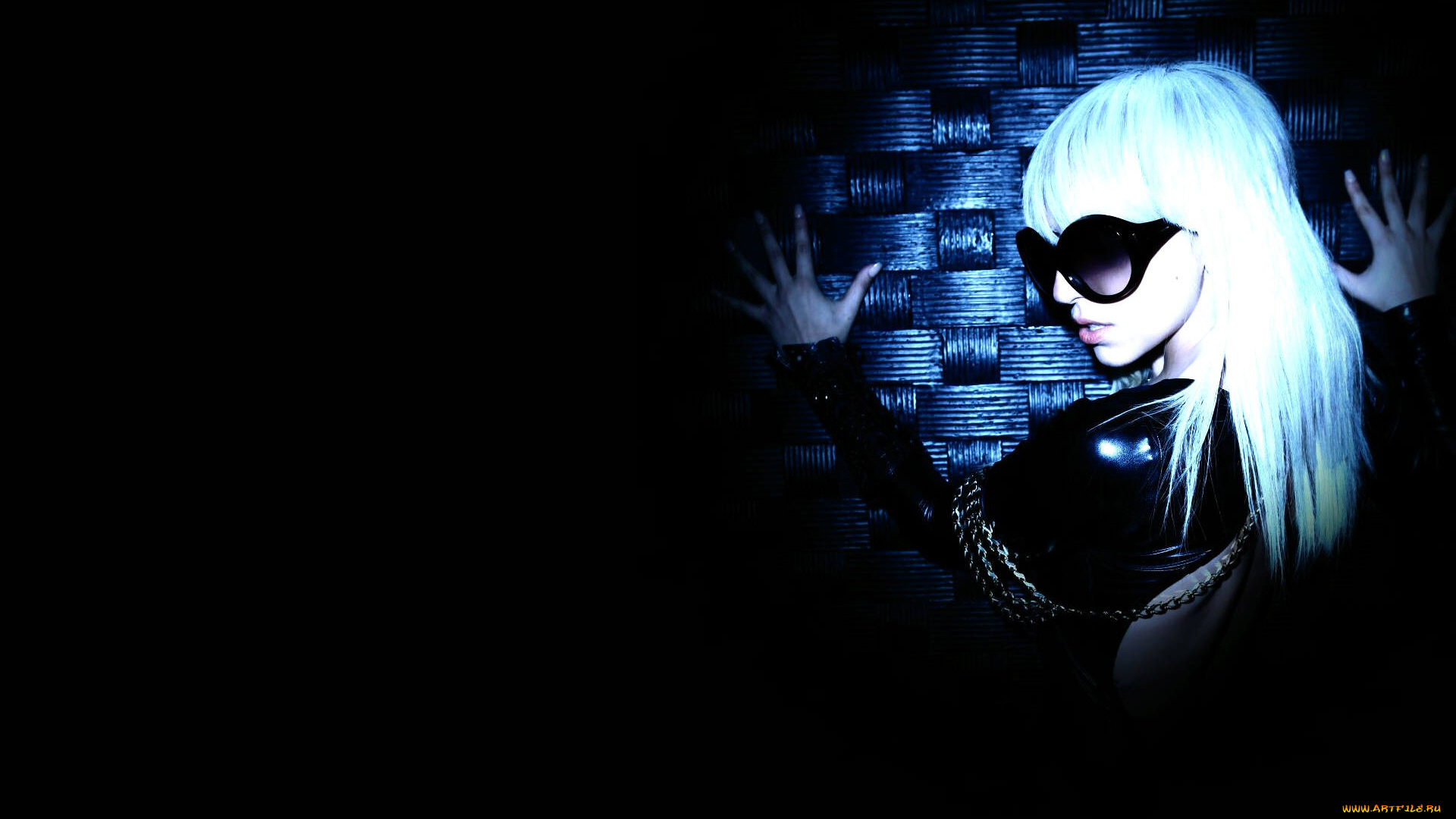 музыка, lady, gaga, очки, цепочка