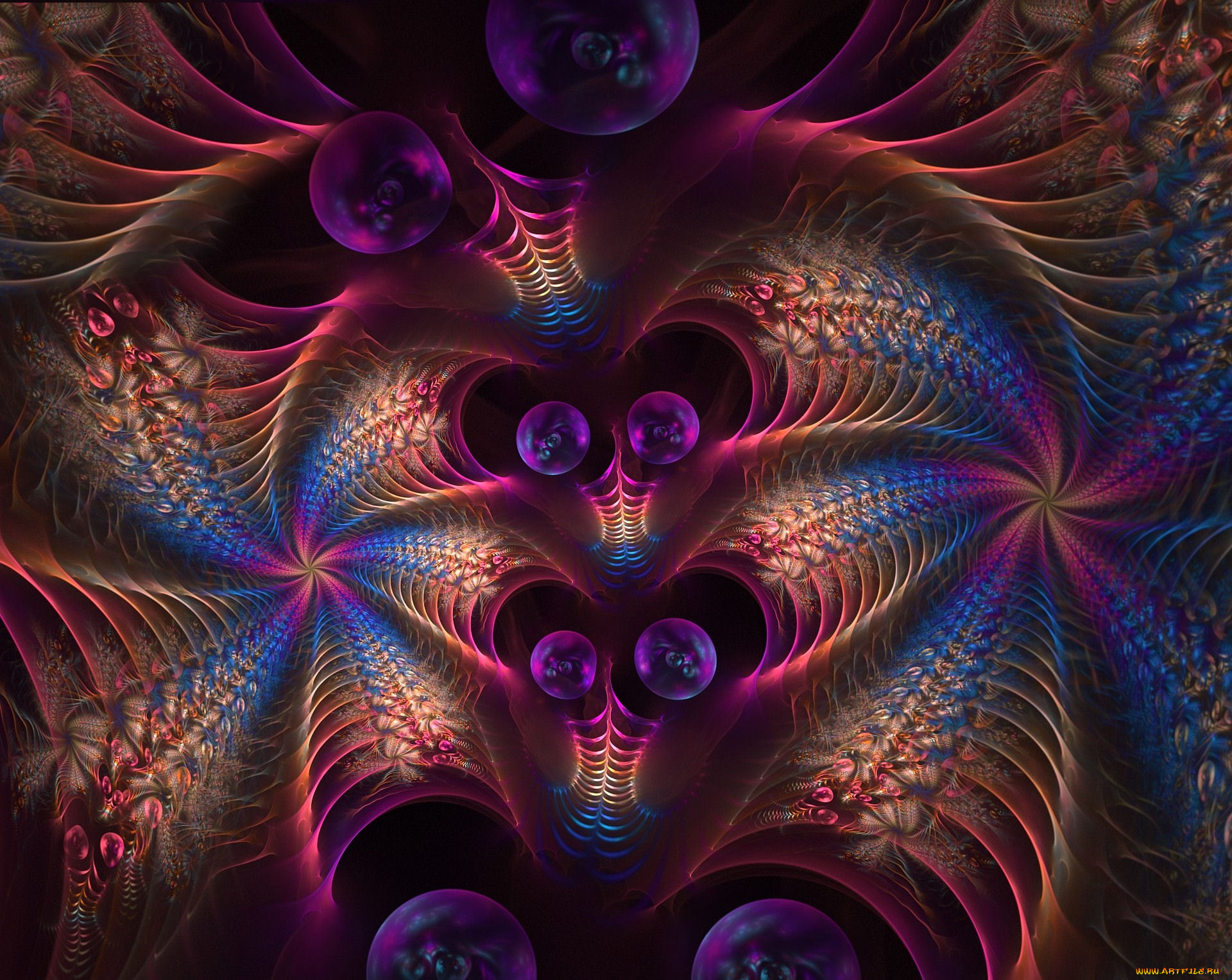 3д, графика, fractal, фракталы, фрактал, фон