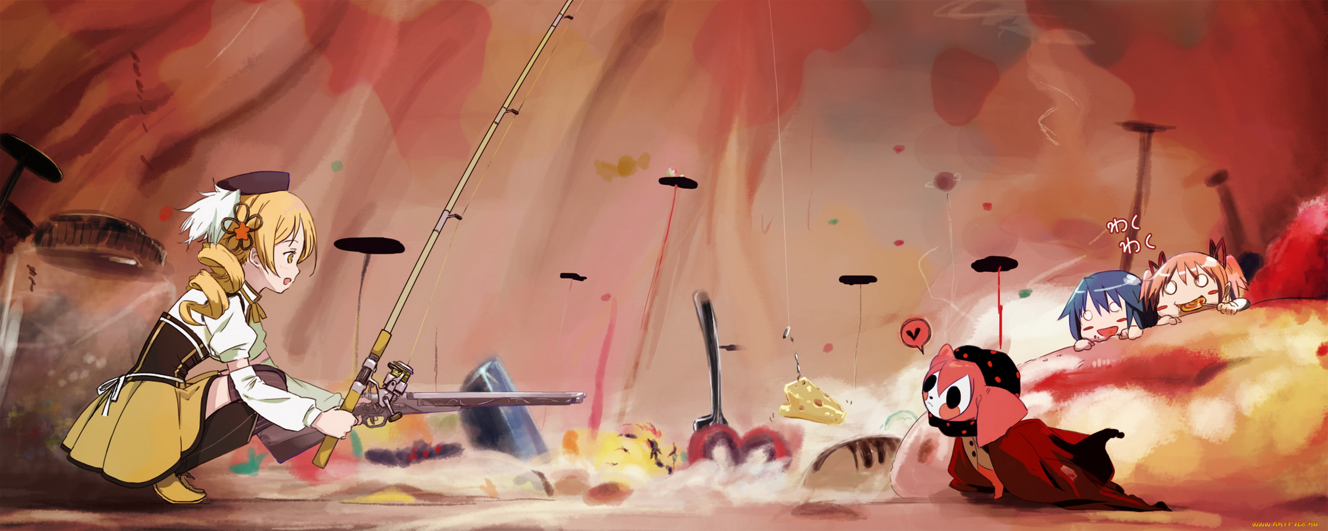 аниме, mahou, shoujo, madoka, magika, персонажи