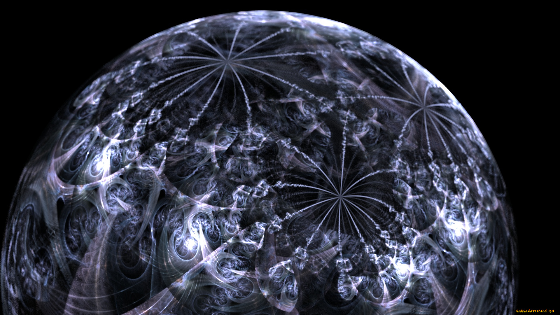 3д, графика, fractal, фракталы, цвет, узор, изгибы