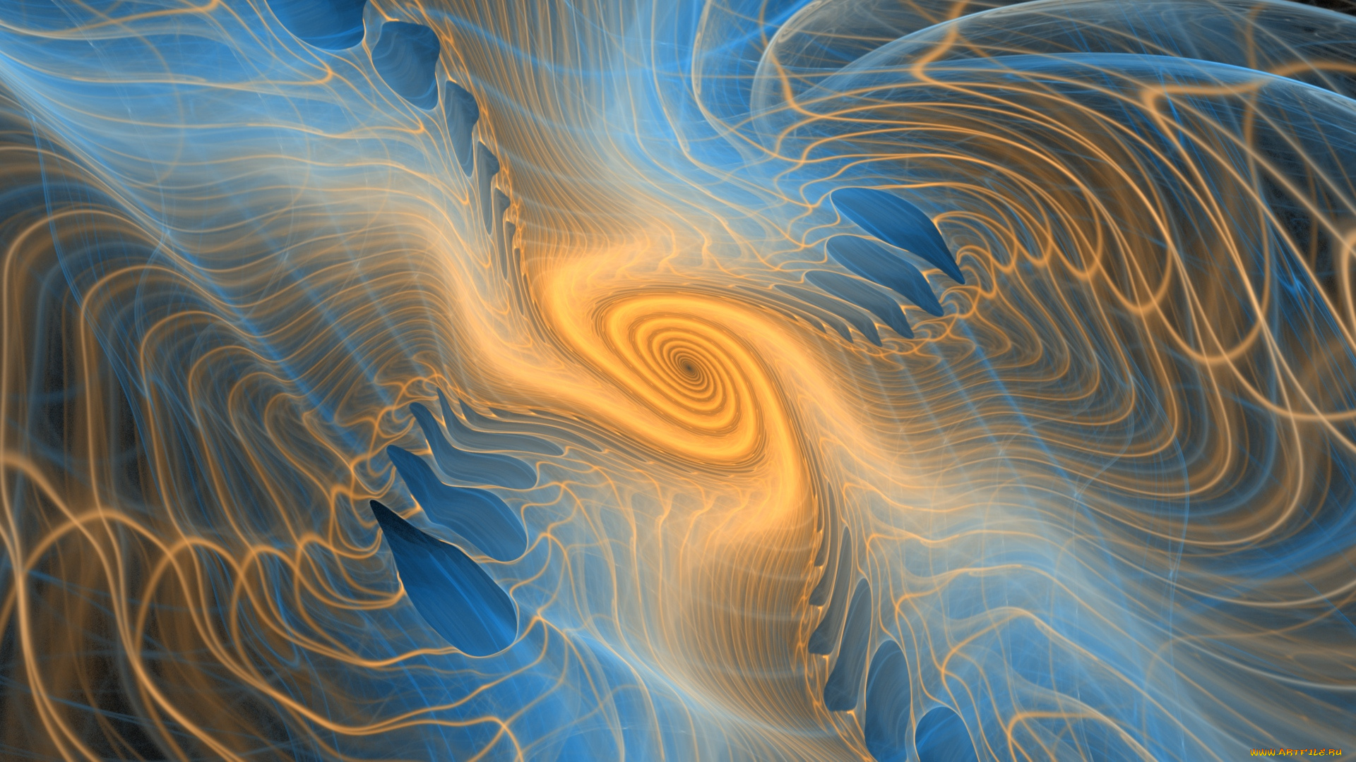 3д, графика, fractal, фракталы, фон, цвет, узор, линии, изгибы