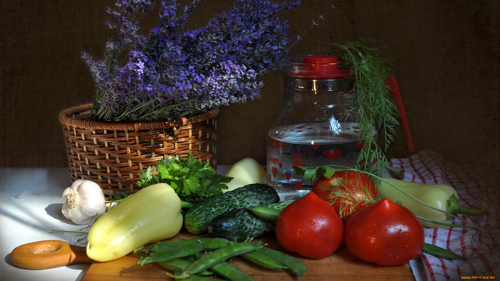 еда, натюрморт, овощи, цветы
