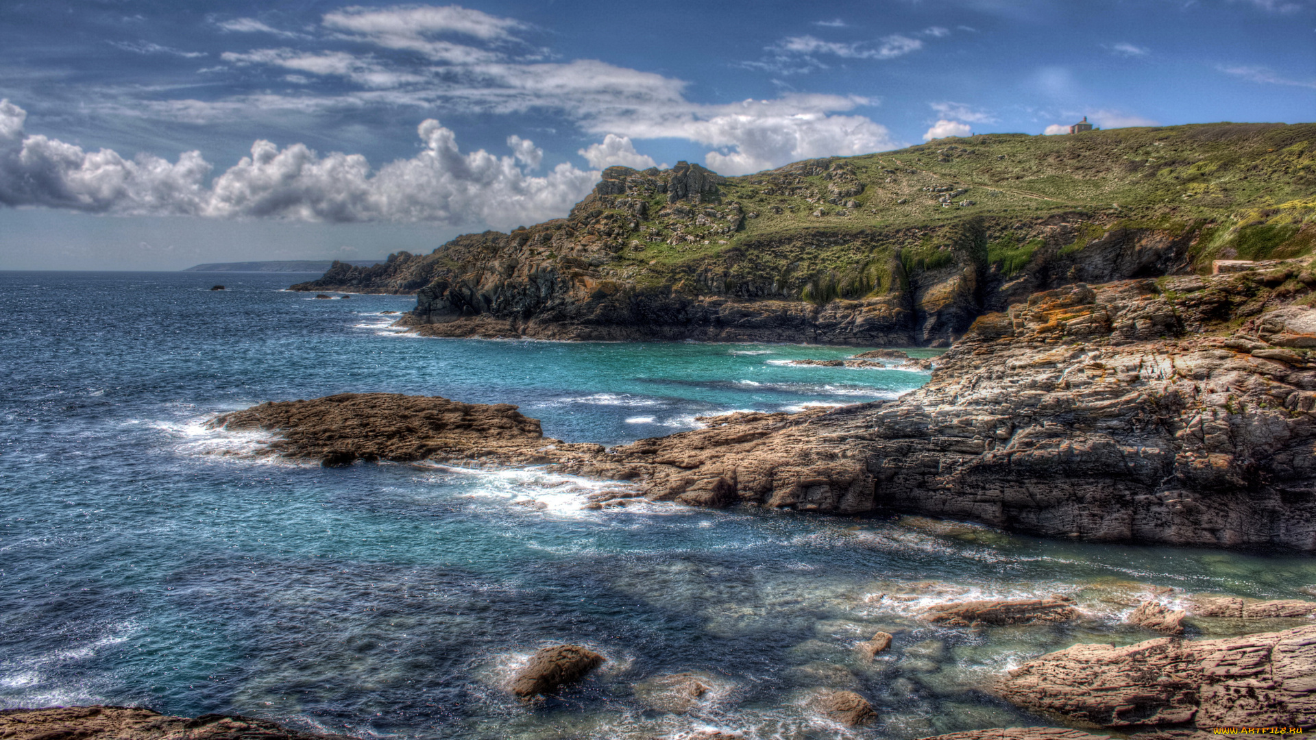 ко&, 769, рнуолл, англия, природа, побережье, море