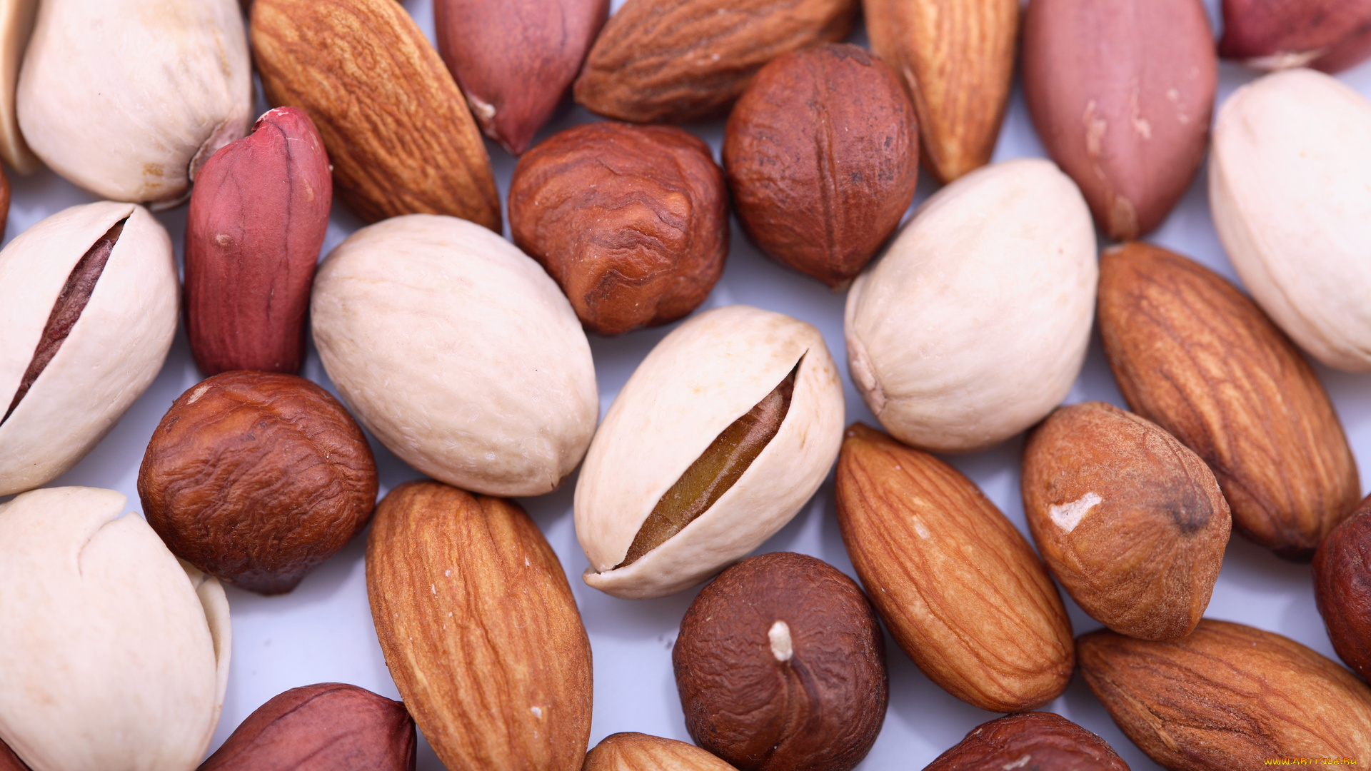 орешки, еда, орехи, каштаны, арахис, фисташки, миндаль, фундук, разные