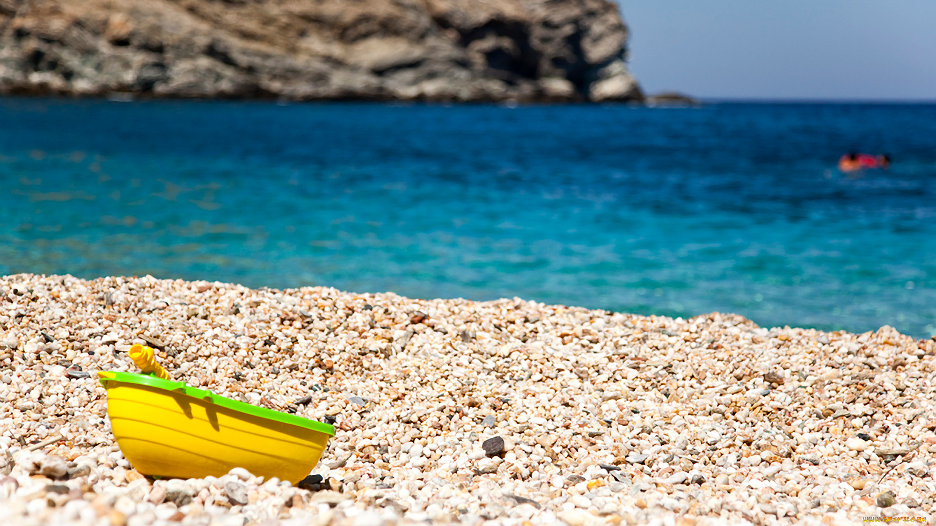 разное, игрушки, кораблик, пляж, море, берег