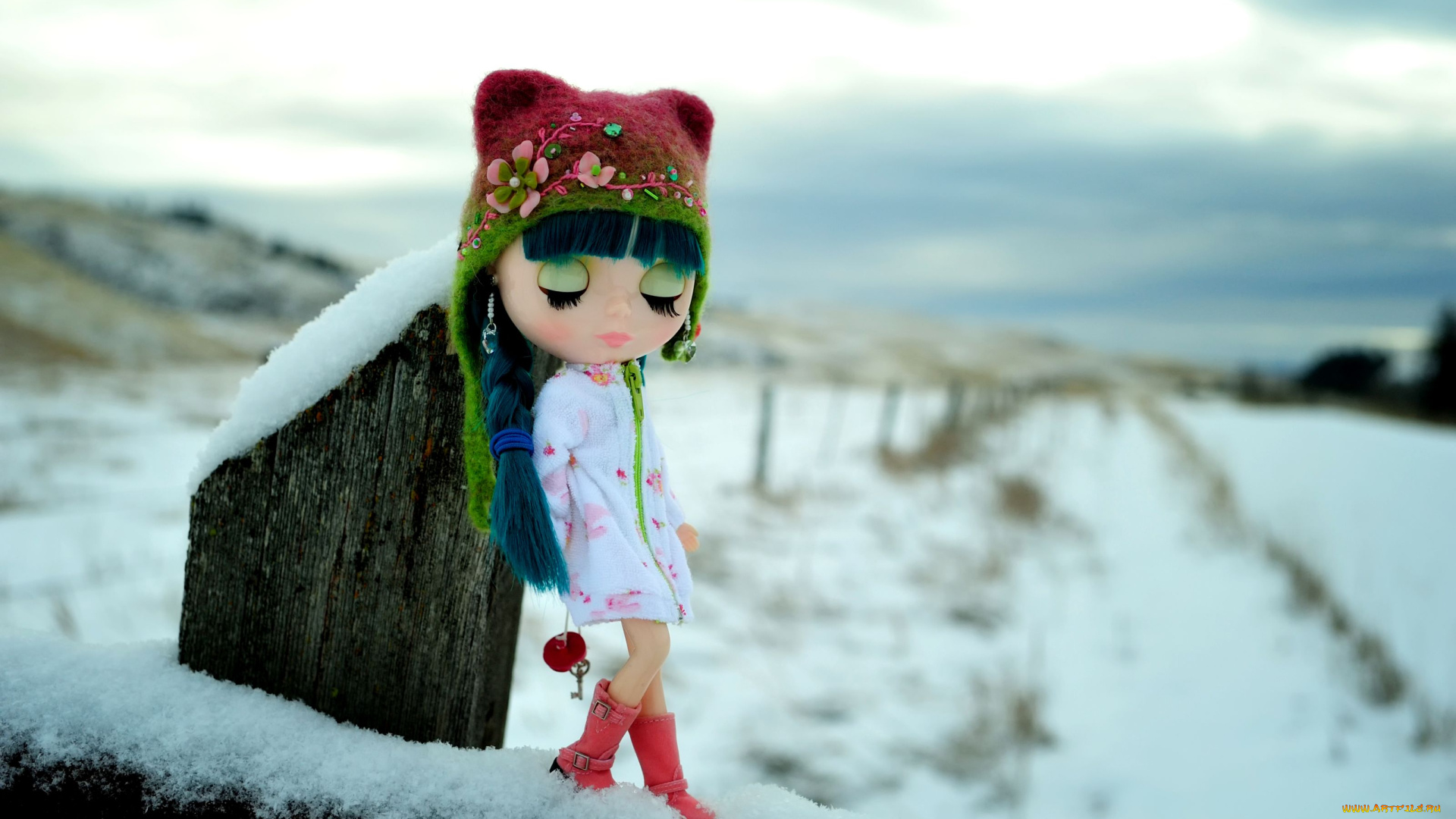 разное, игрушки, кукла, зима