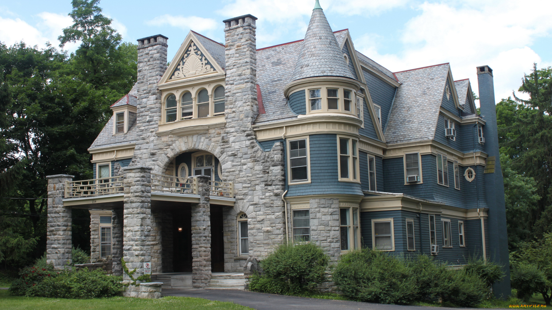 сша, new, york, города, нью, йорк, дом, парк