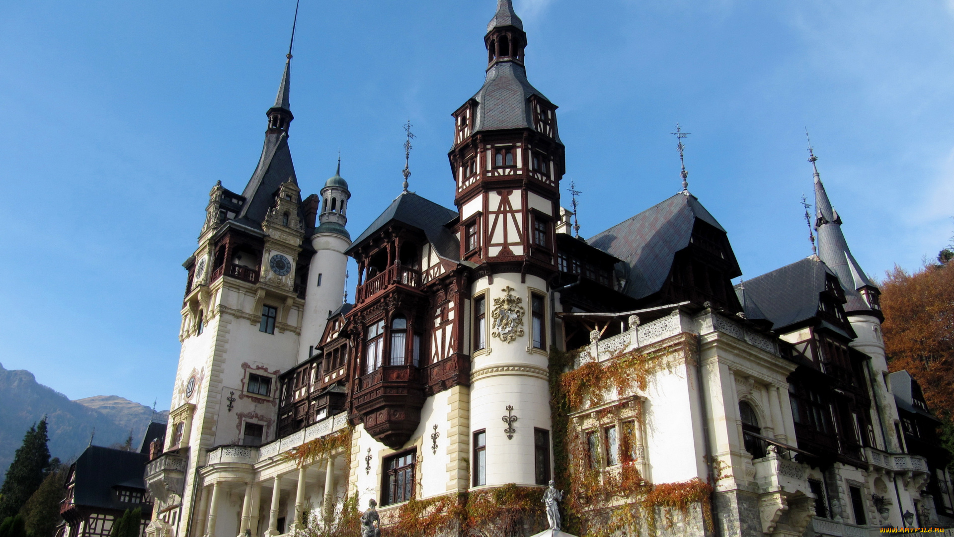 замок, пелеш, румыния, города