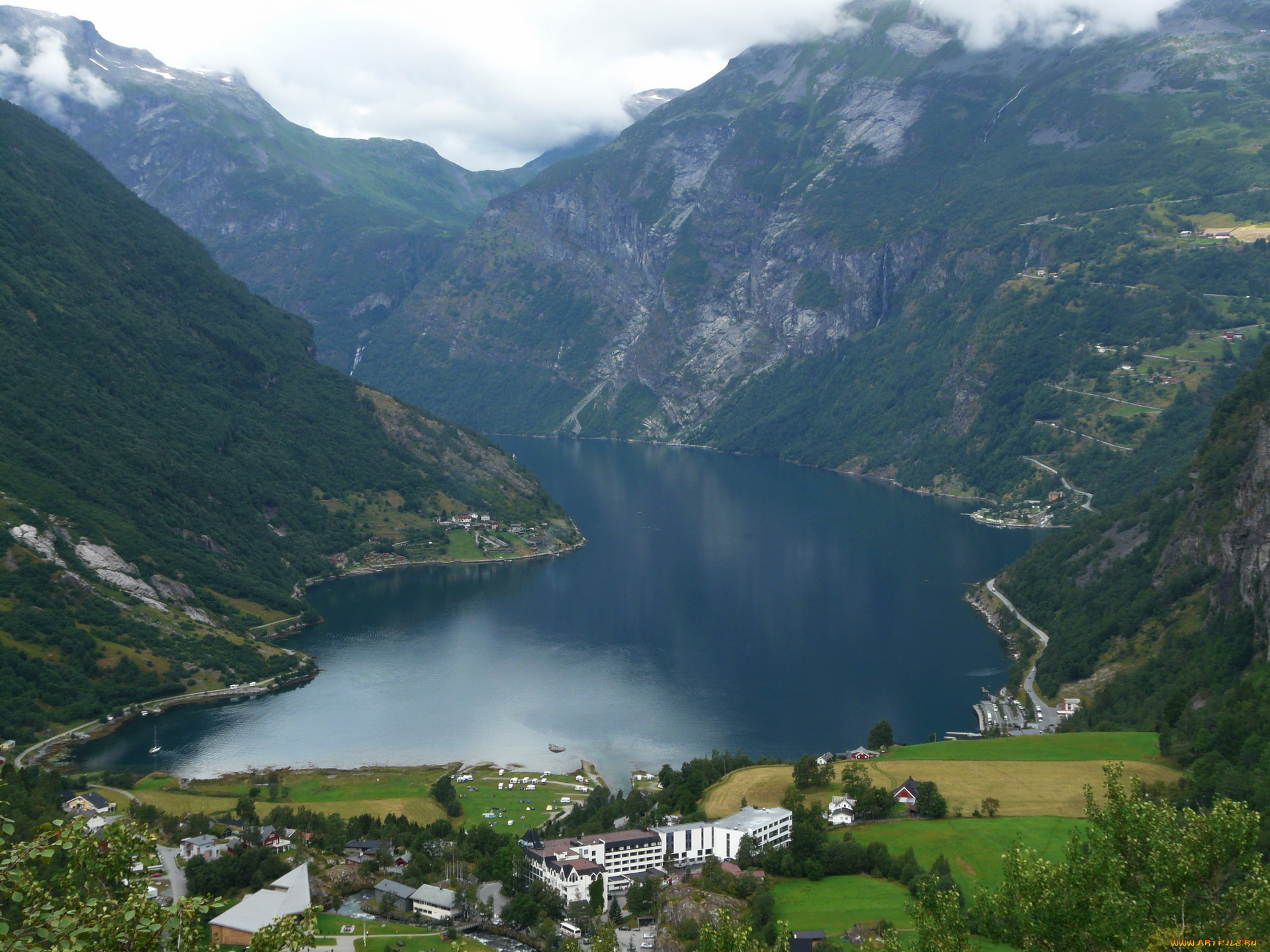 норвегия, geiranger, fjord, природа, реки, озера, горы, озеро