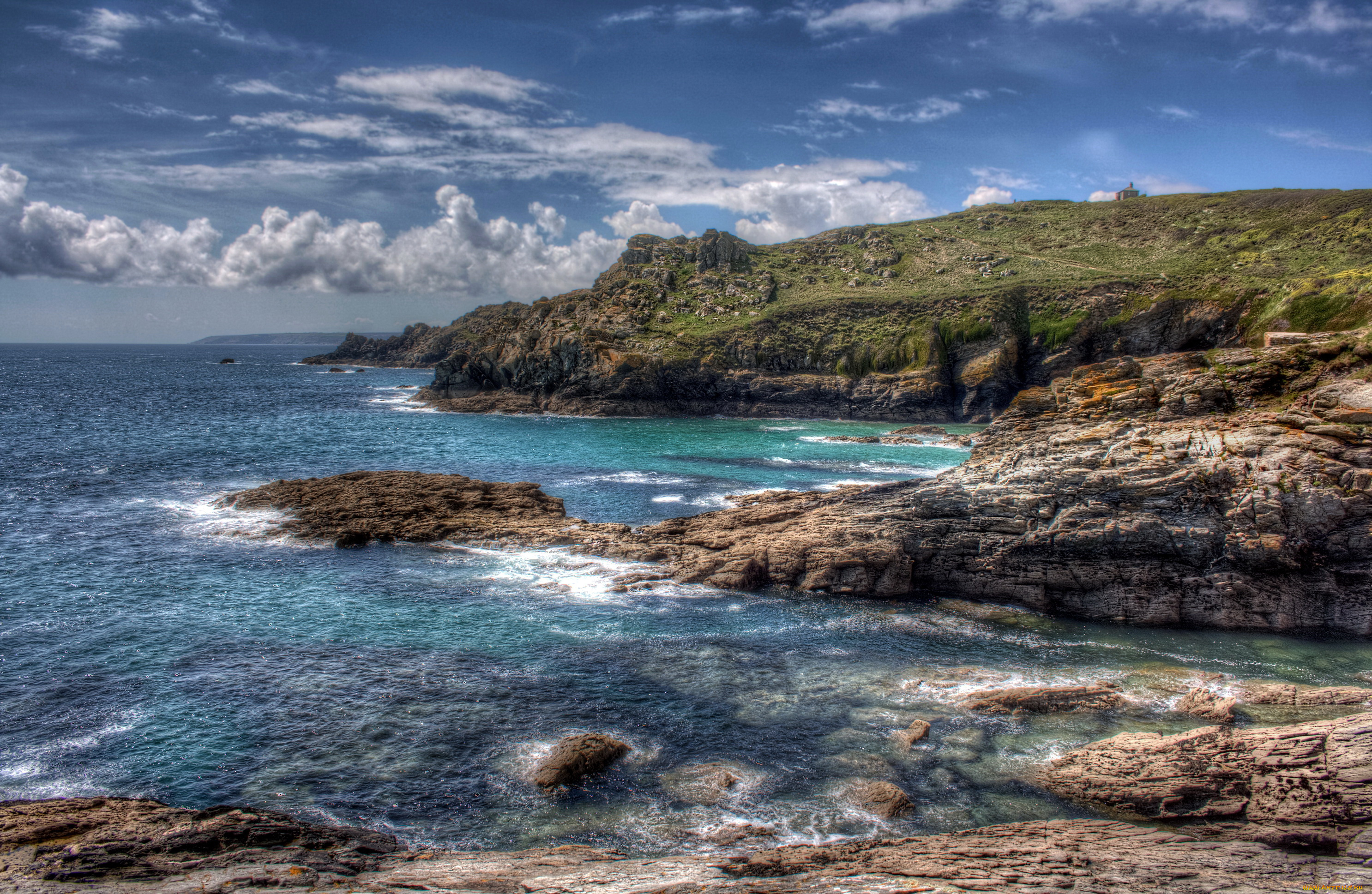 ко&, 769, рнуолл, англия, природа, побережье, море