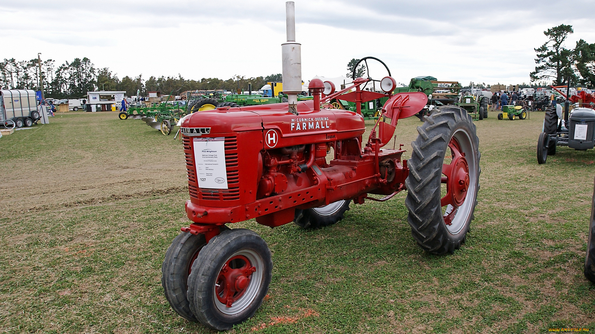 1942, farmall, h, tractor, техника, тракторы, трактор, колесный