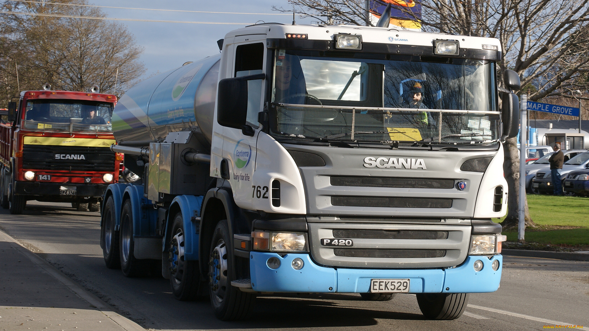 2007, scania, p420, milk, tanker, автомобили, scania, ab, швеция, судовые, дизельные, двигатели, автобусы, грузовые