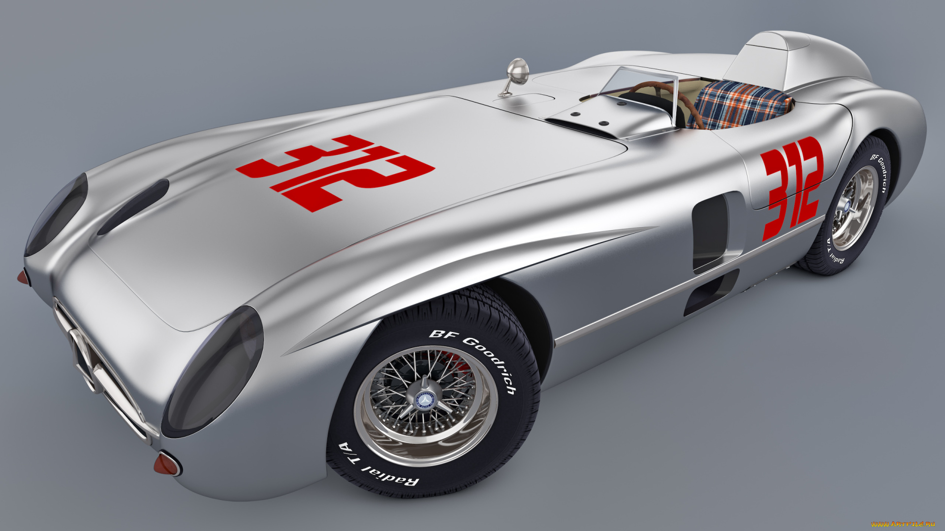 автомобили, 3д, 1955, slr, mercedes-benz, 300