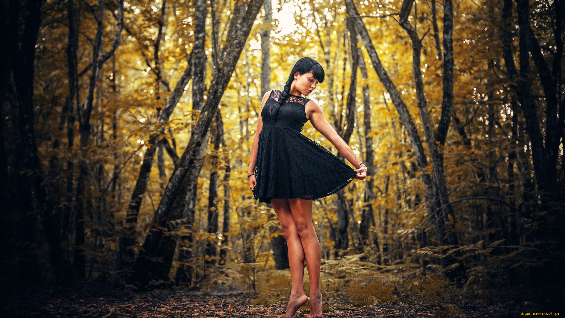 девушки, -unsort, , брюнетки, , шатенки, лес