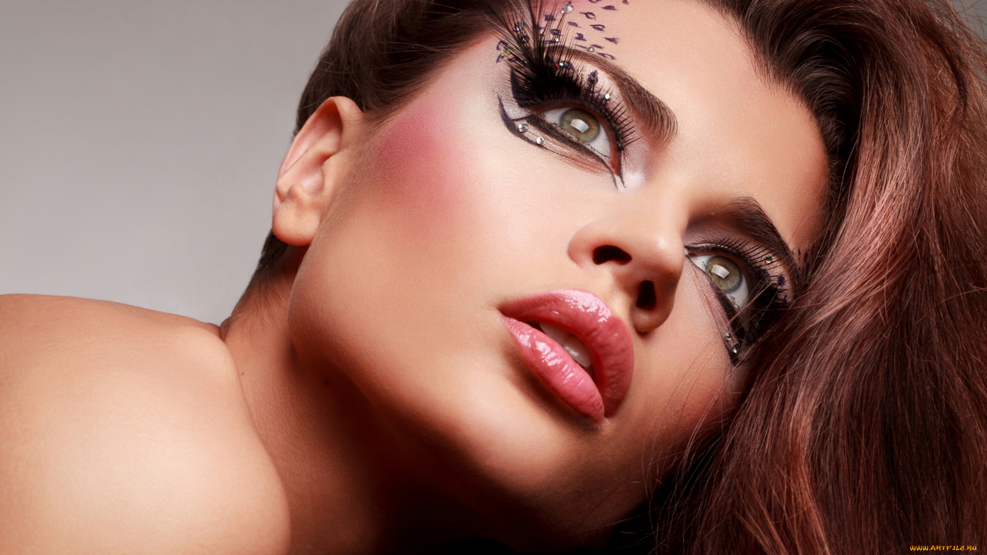 девушки, -unsort, , лица, , портреты, ресницы, глаза, макияж, лицо