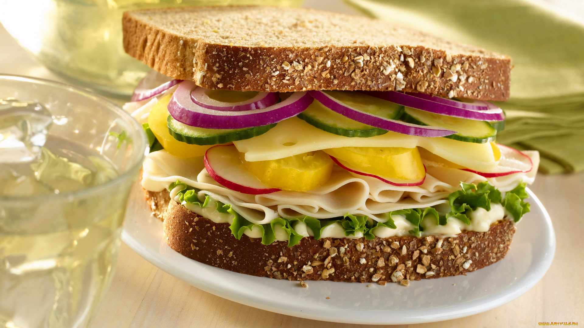 еда, бутерброды, , гамбургеры, , канапе, бутерброд, сыр, огурец, зелень, редис