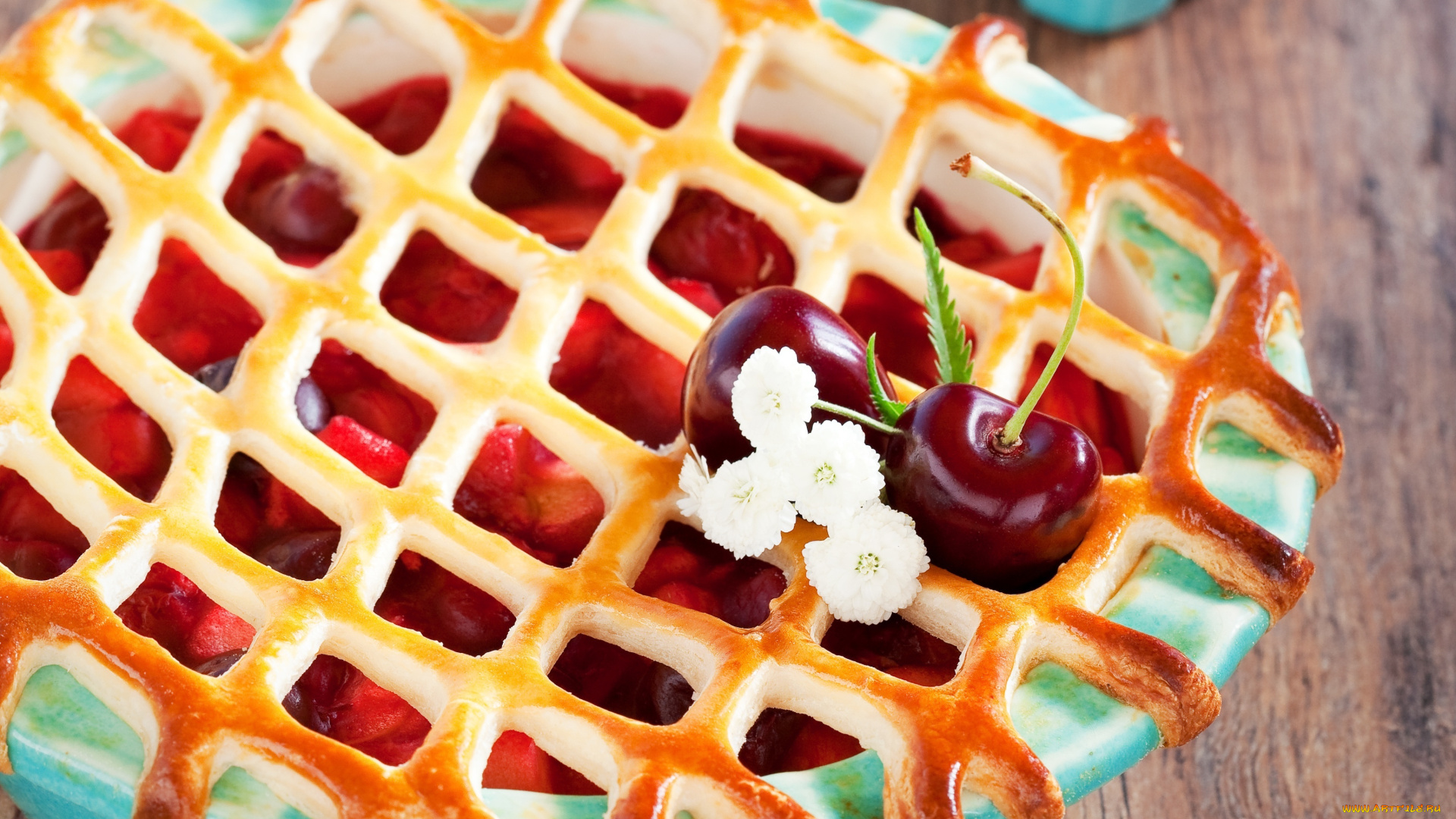 еда, персики, , сливы, , абрикосы, вишня, пирог