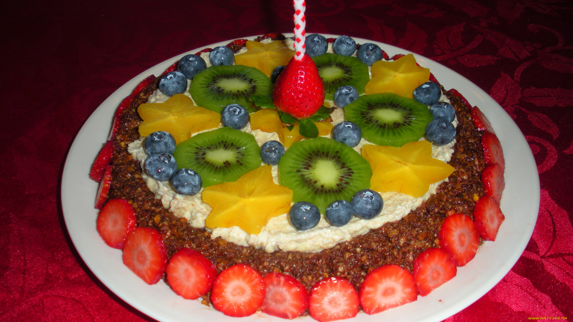 еда, торты, торт, украшения, фрукты