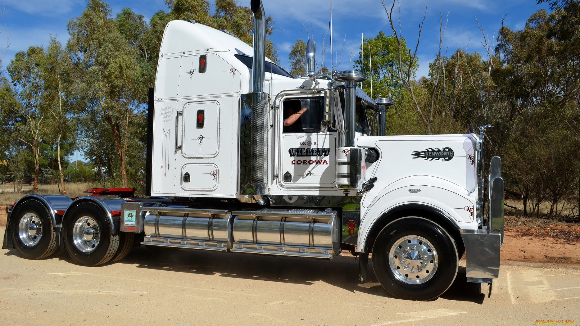 kenworth, автомобили, сша, автобусы, грузовые, truck, company, колеса, дорога, скорость, природа