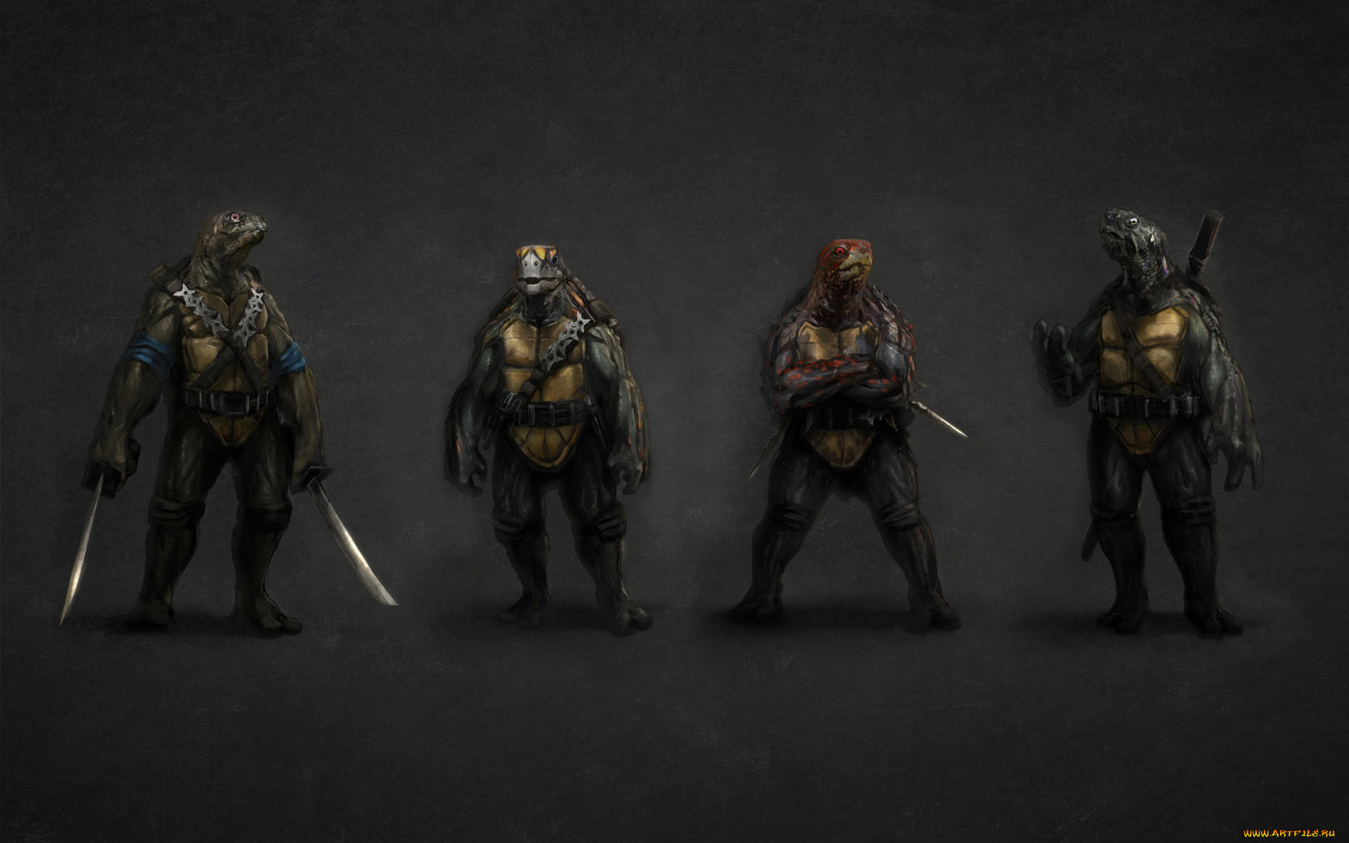 Черепашки, ниндзя, фэнтези, существа, Черепашки, ниндзя, teenage, mutant, ninja, turtles, tmnt