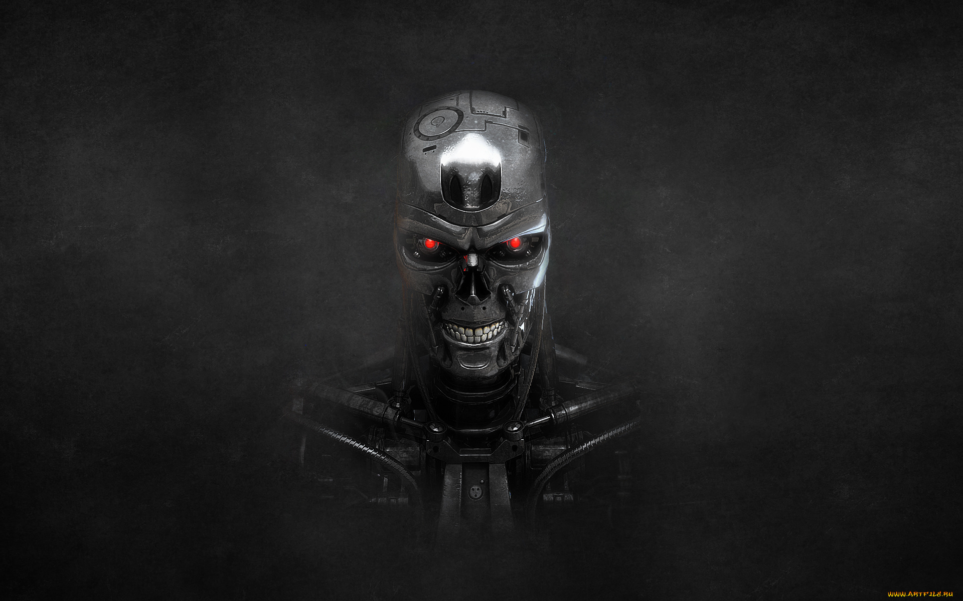 терминатор, кино, фильмы, terminator, salvation, the, terminator, робот, темный, фон