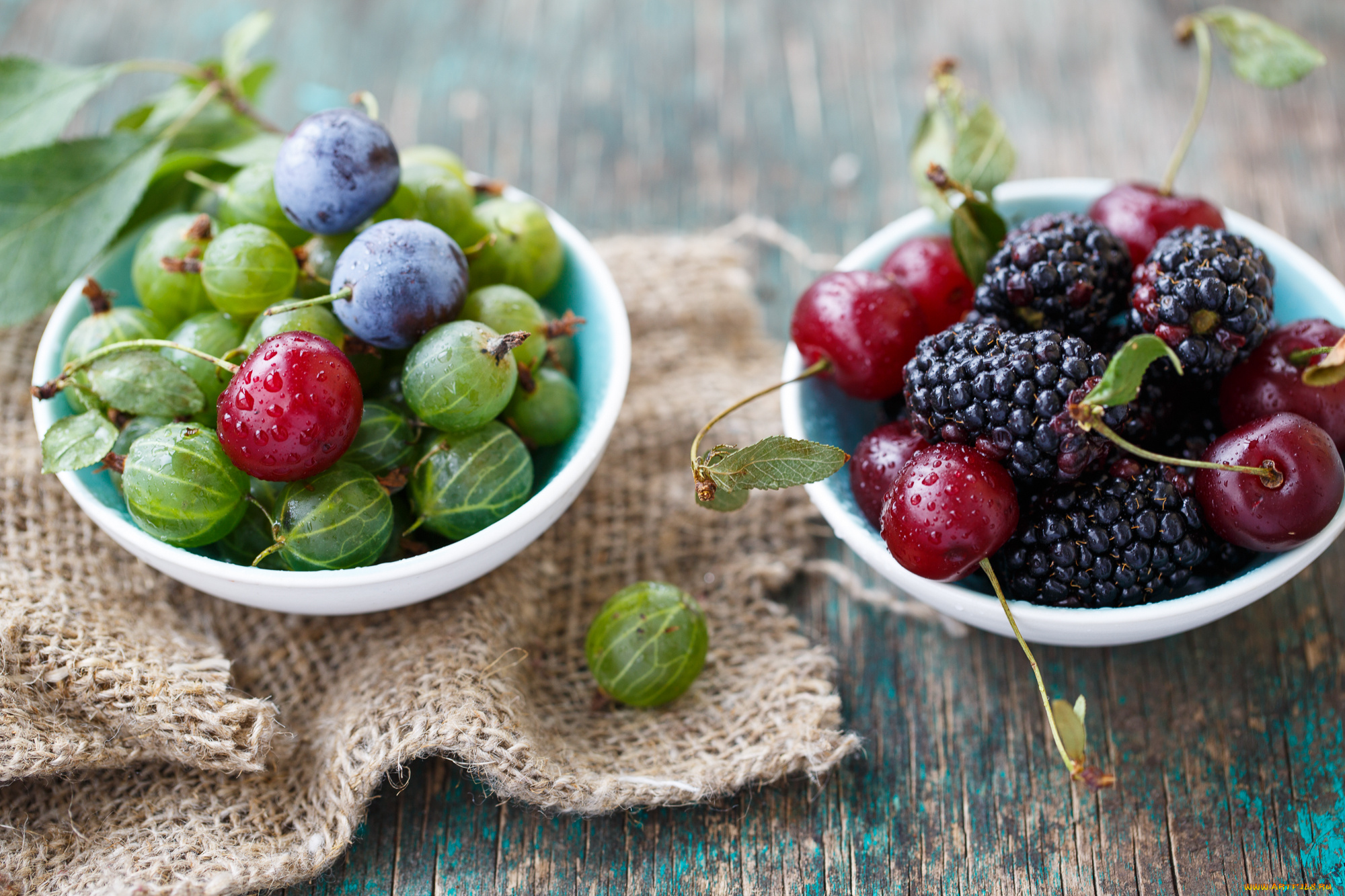 еда, фрукты, , ягоды, ежевика, ягоды, черешня, крыжовние