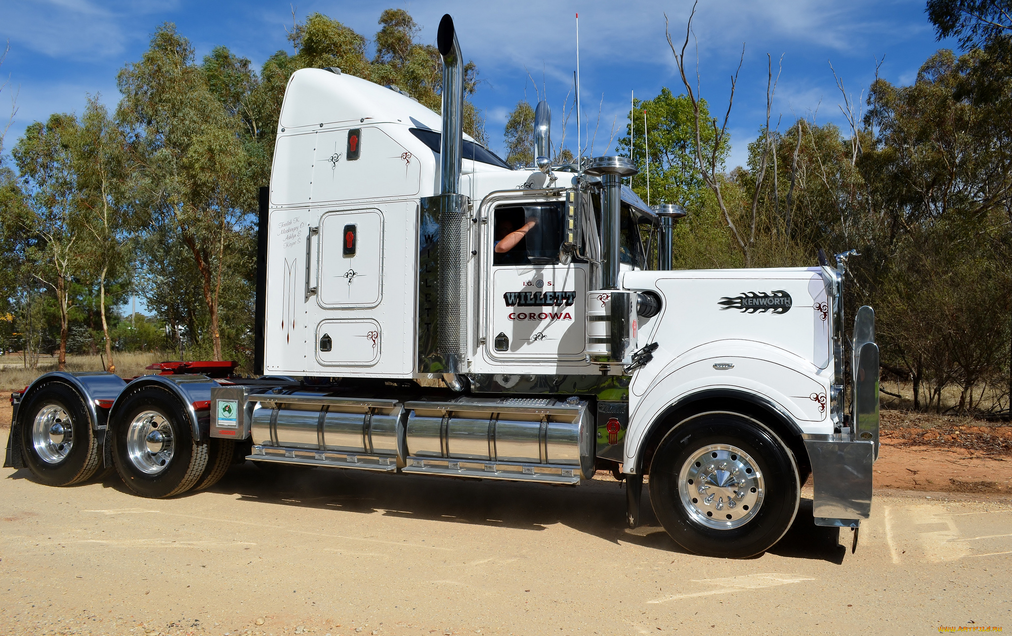 kenworth, автомобили, сша, автобусы, грузовые, truck, company, колеса, дорога, скорость, природа