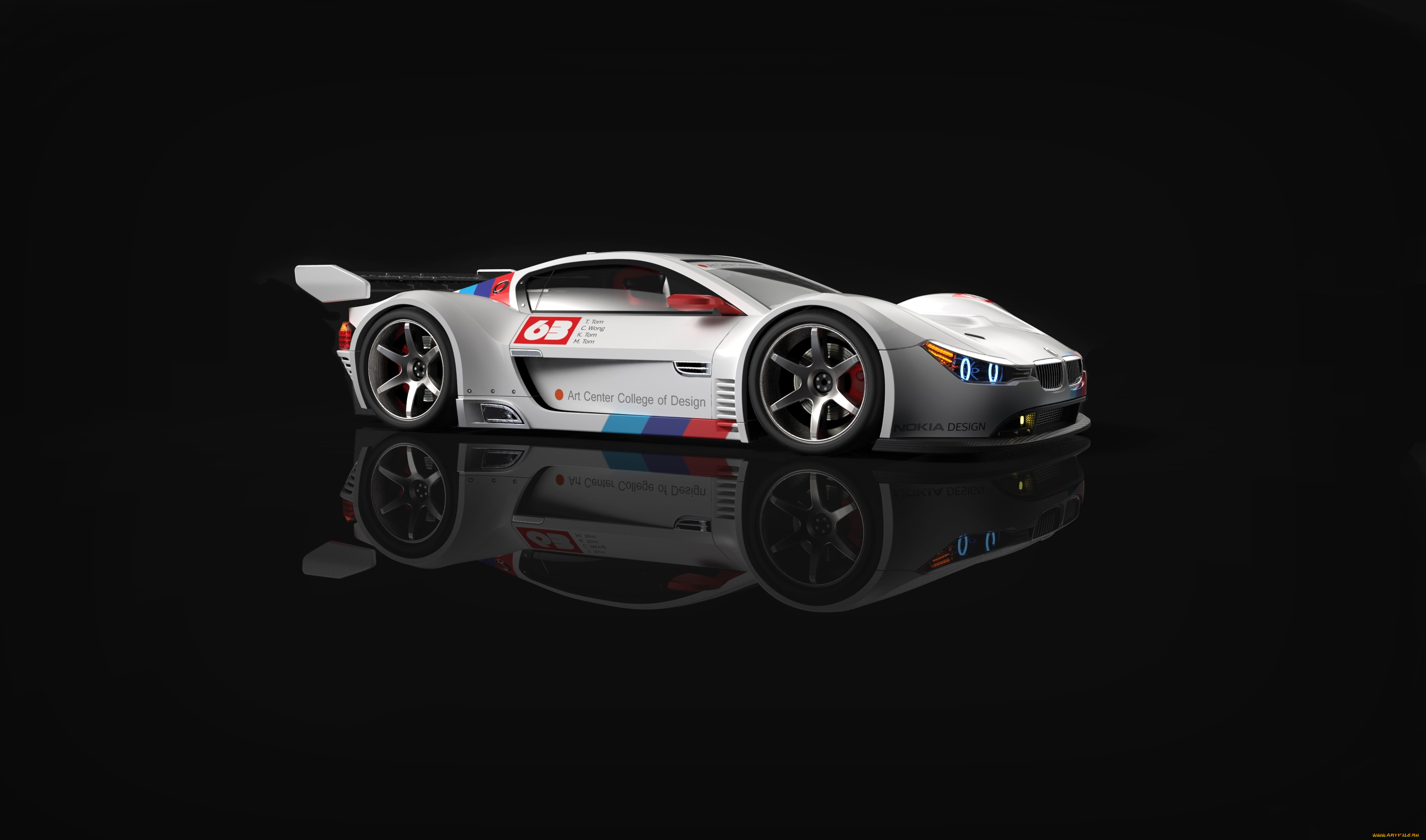 автомобили, 3д, car, left, side, race, gt1, bmw
