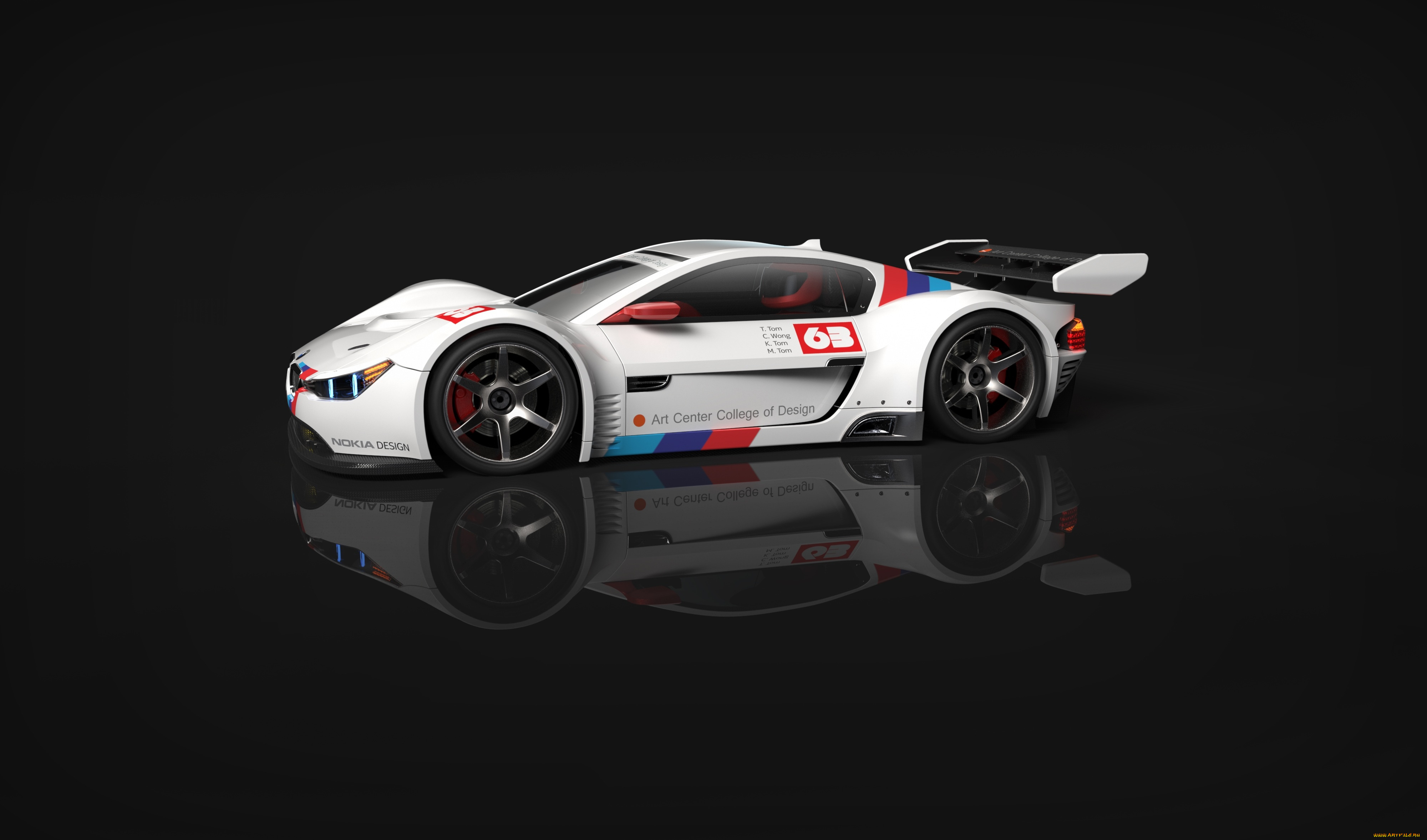 автомобили, 3д, gt1, bmw, left, car, race, side