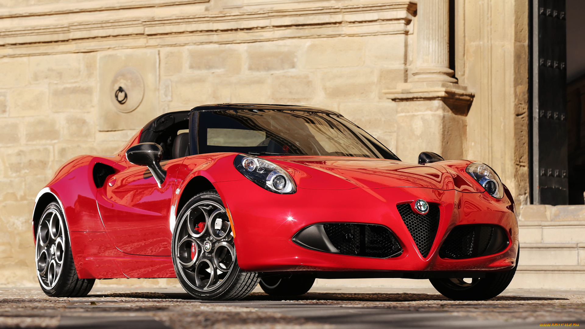 автомобили, alfa, romeo, красный, 960, us-spec, spider, 4c, alfa, romeo, 2015, г