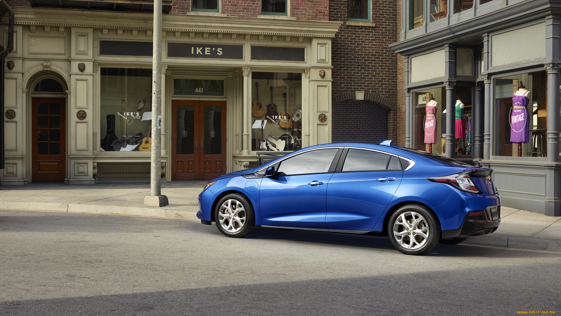 автомобили, chevrolet, синий, volt, 2016г