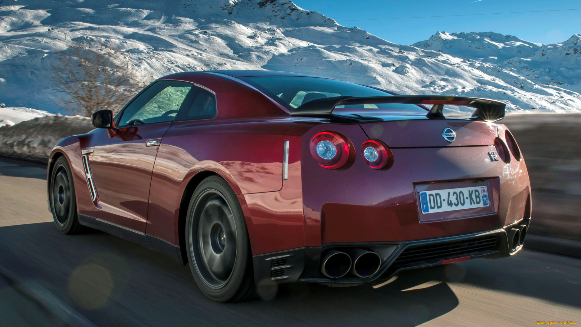 автомобили, nissan, datsun, красный, 2014г, r35, gt-r