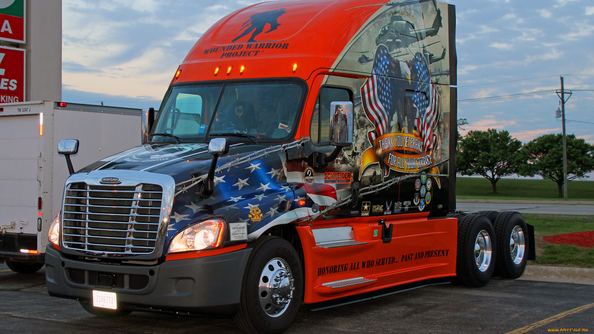 freightliner, автомобили, тягач, седельный, грузовик, тяжелый