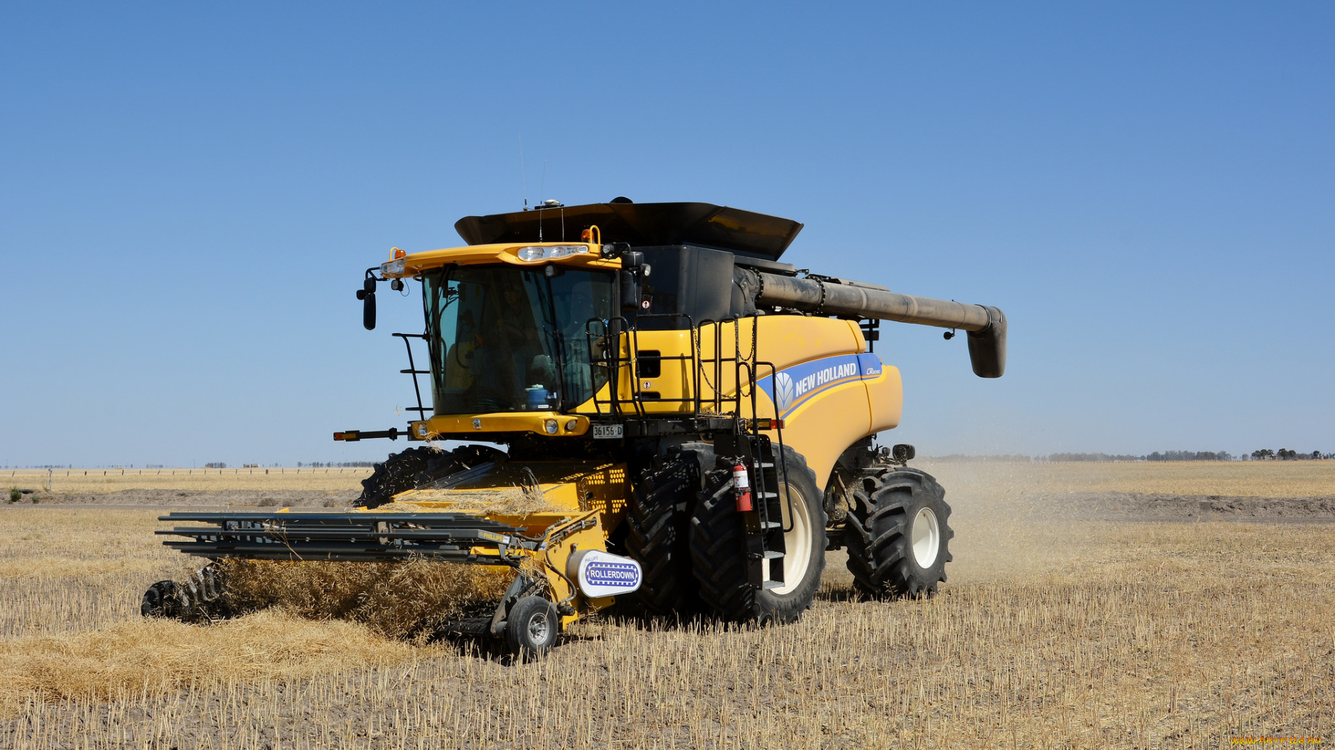 техника, комбайны, поле, комбайн