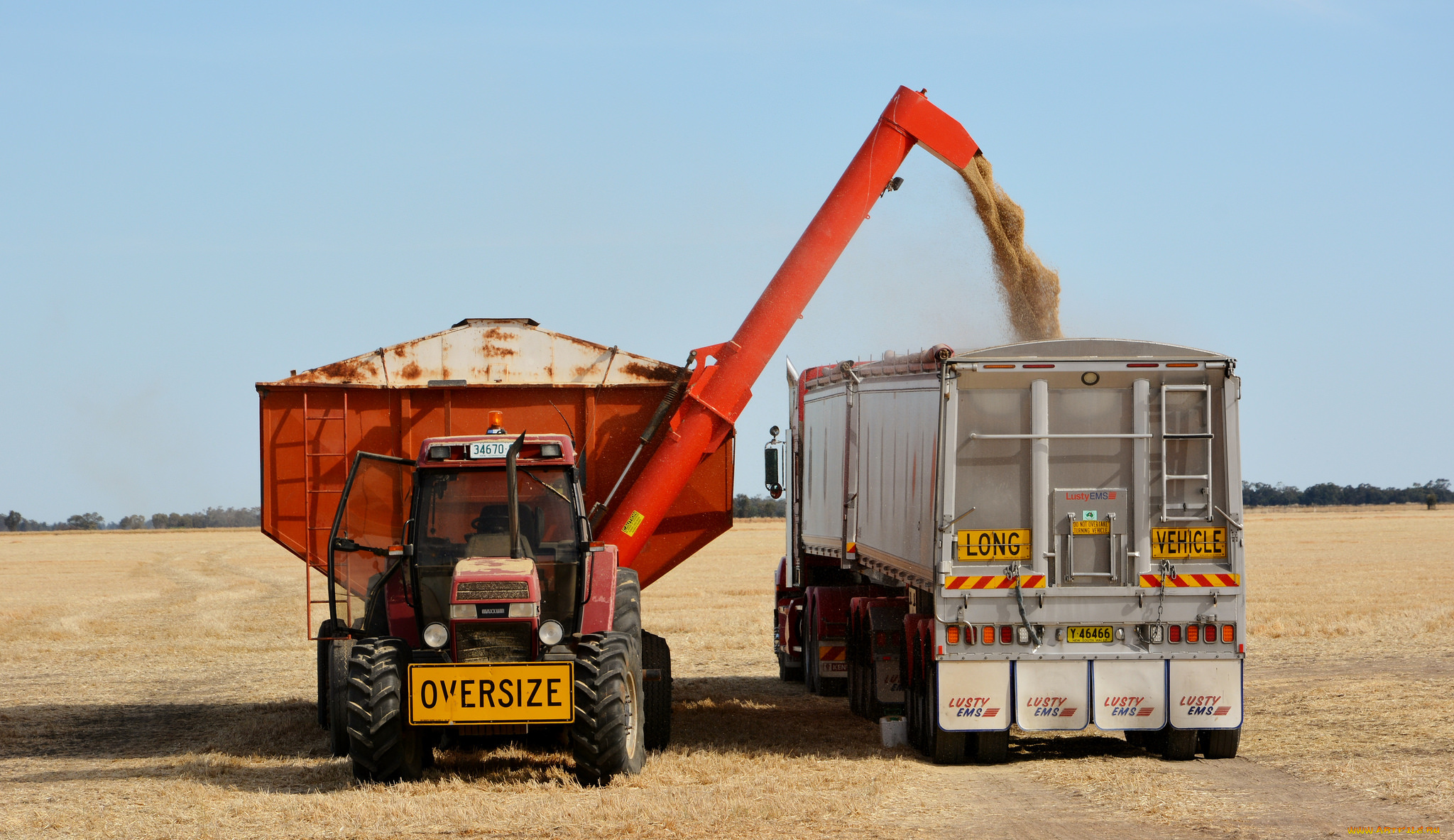 техника, комбайны, поле, комбайн