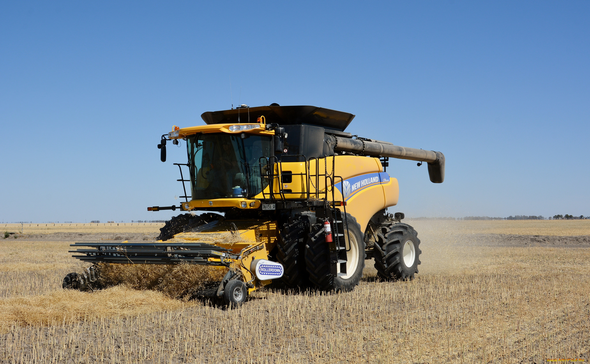 техника, комбайны, поле, комбайн