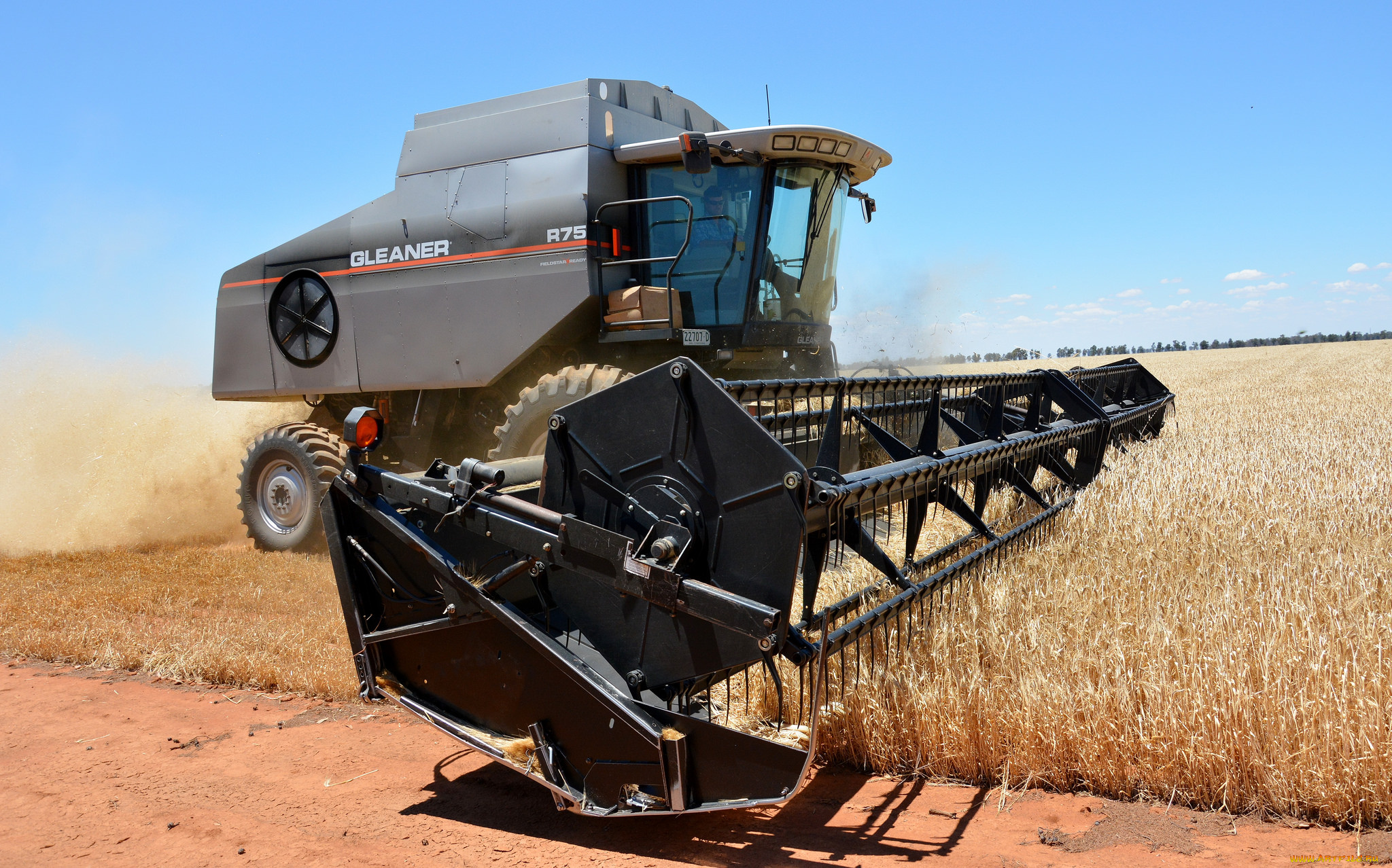 техника, комбайны, поле, комбайн