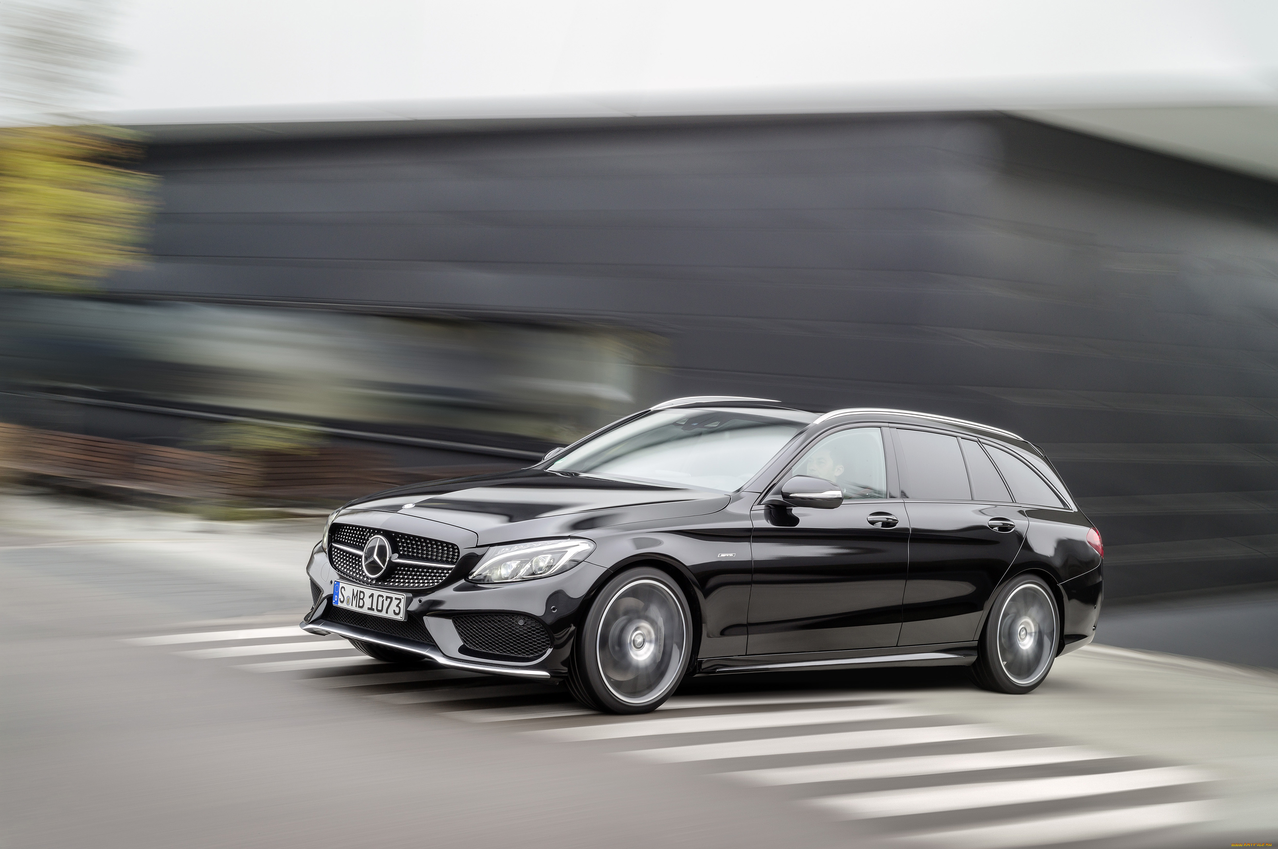 автомобили, mercedes-benz, s205, estate, sport, темный, 2015г, amg, c, 450
