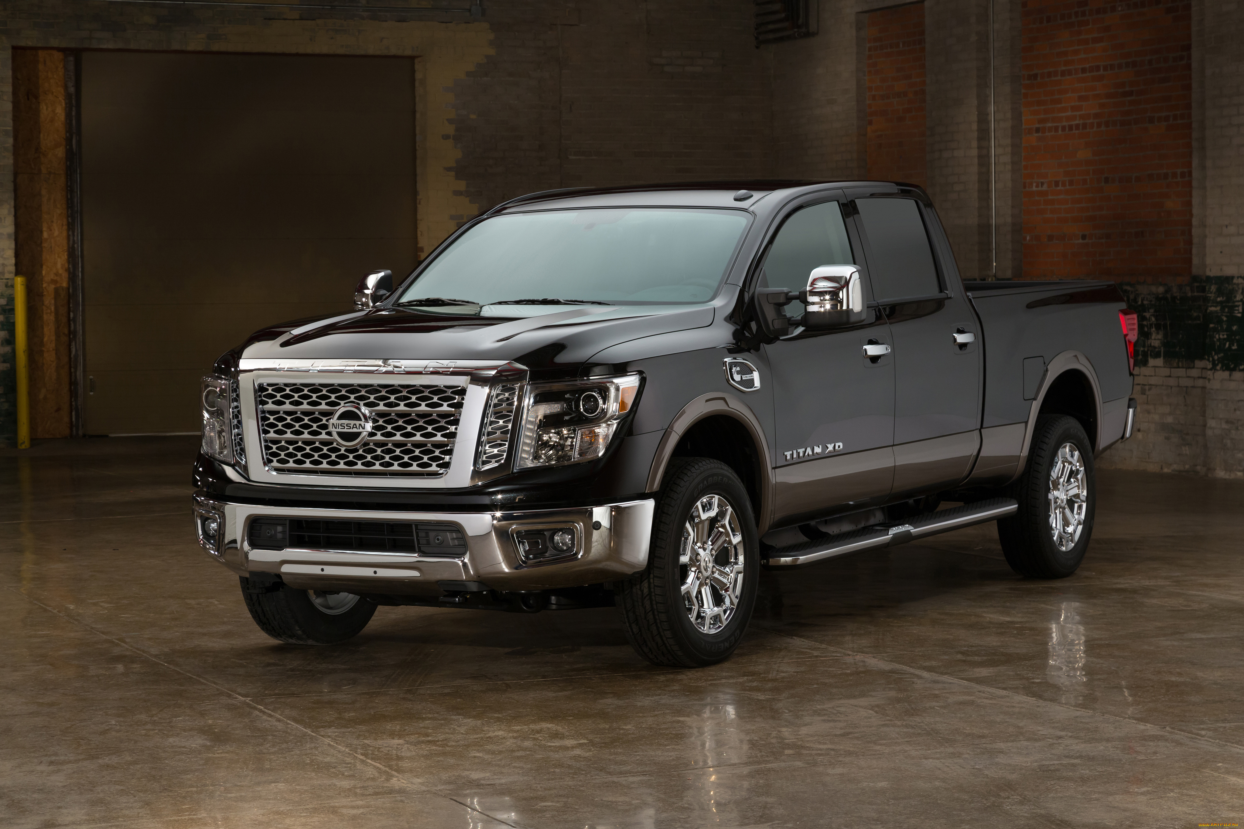 автомобили, nissan, datsun, 2016г, темный, sl, xd, cab, crew, titan