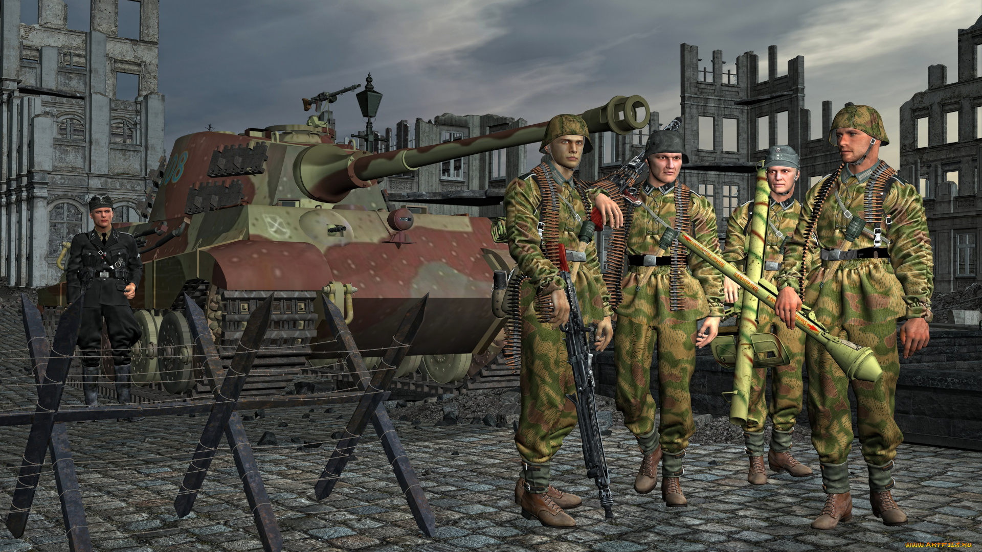 3д, графика, армия, , military, солдаты, оружие, танк