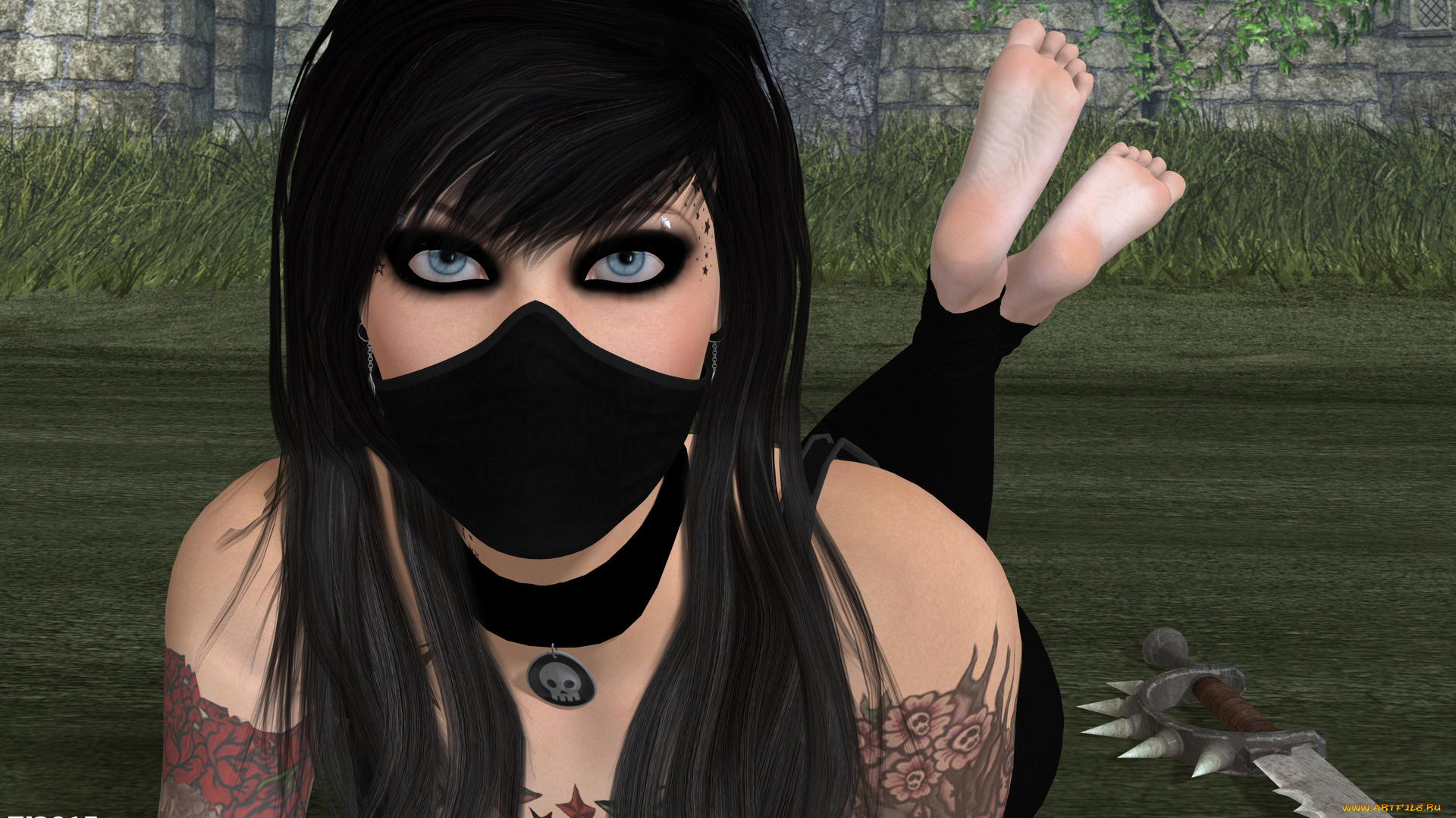 3д, графика, люди, , people, фон, взгляд, девушка