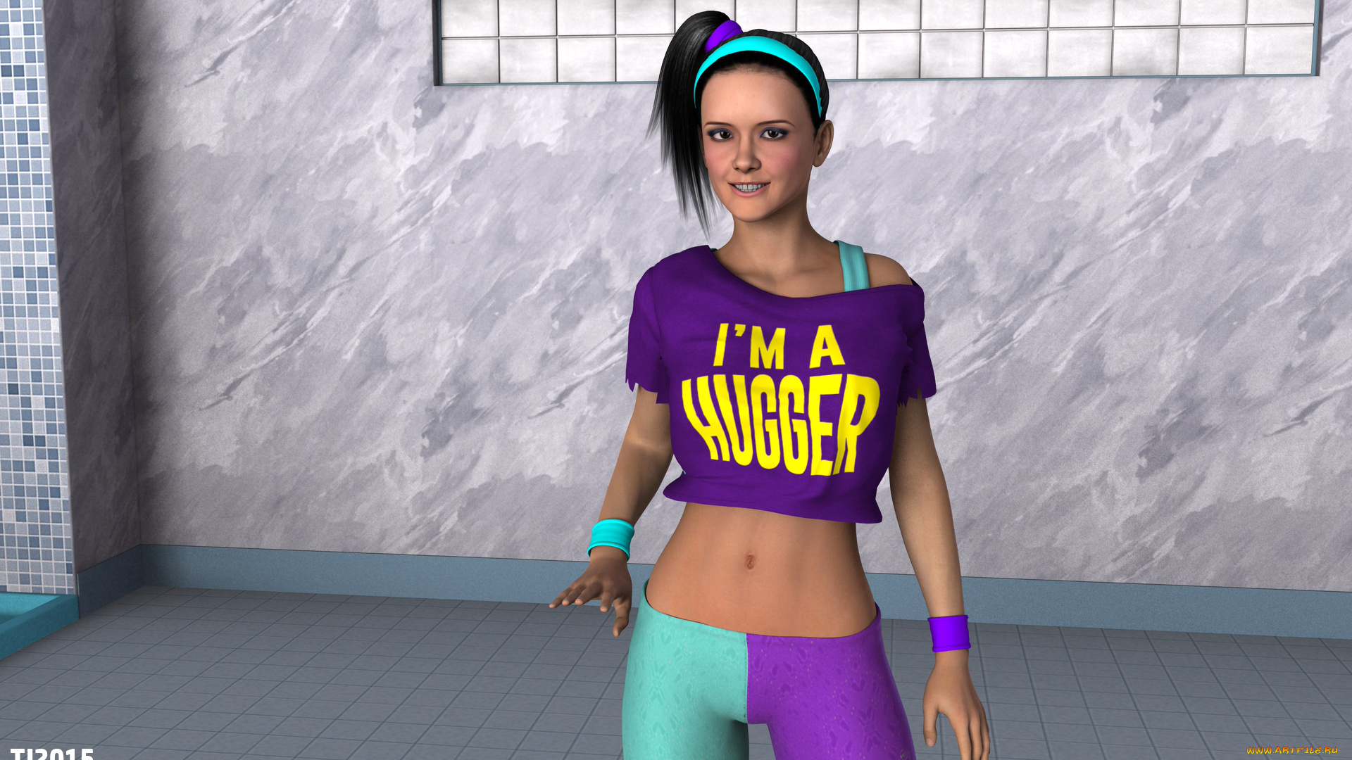 3д, графика, люди, , people, улыбка, фон, взгляд, девушка