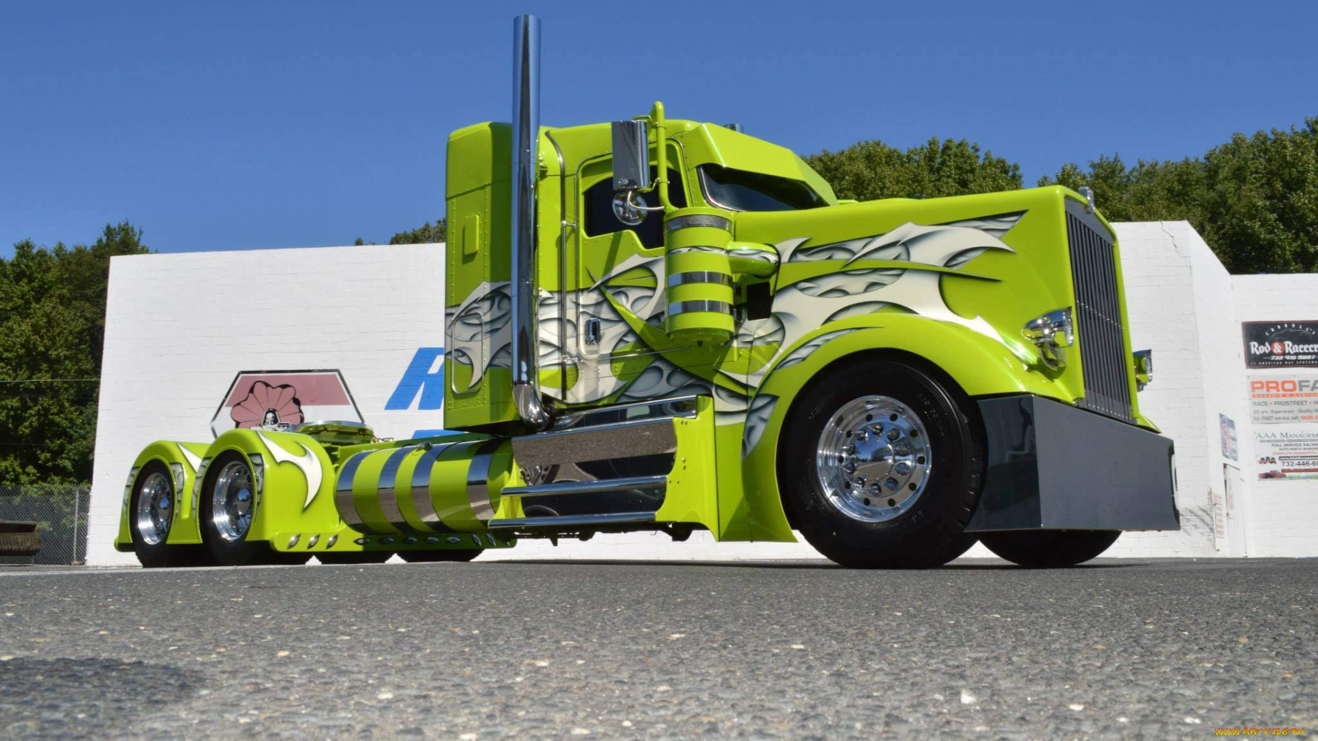 kenworth, w900l, автомобили, kenworth, тягач, седельный, грузовик, тяжелый