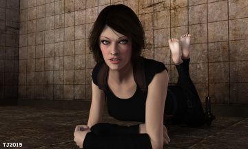 Картинка 3д+графика люди+ people взгляд девушка фон