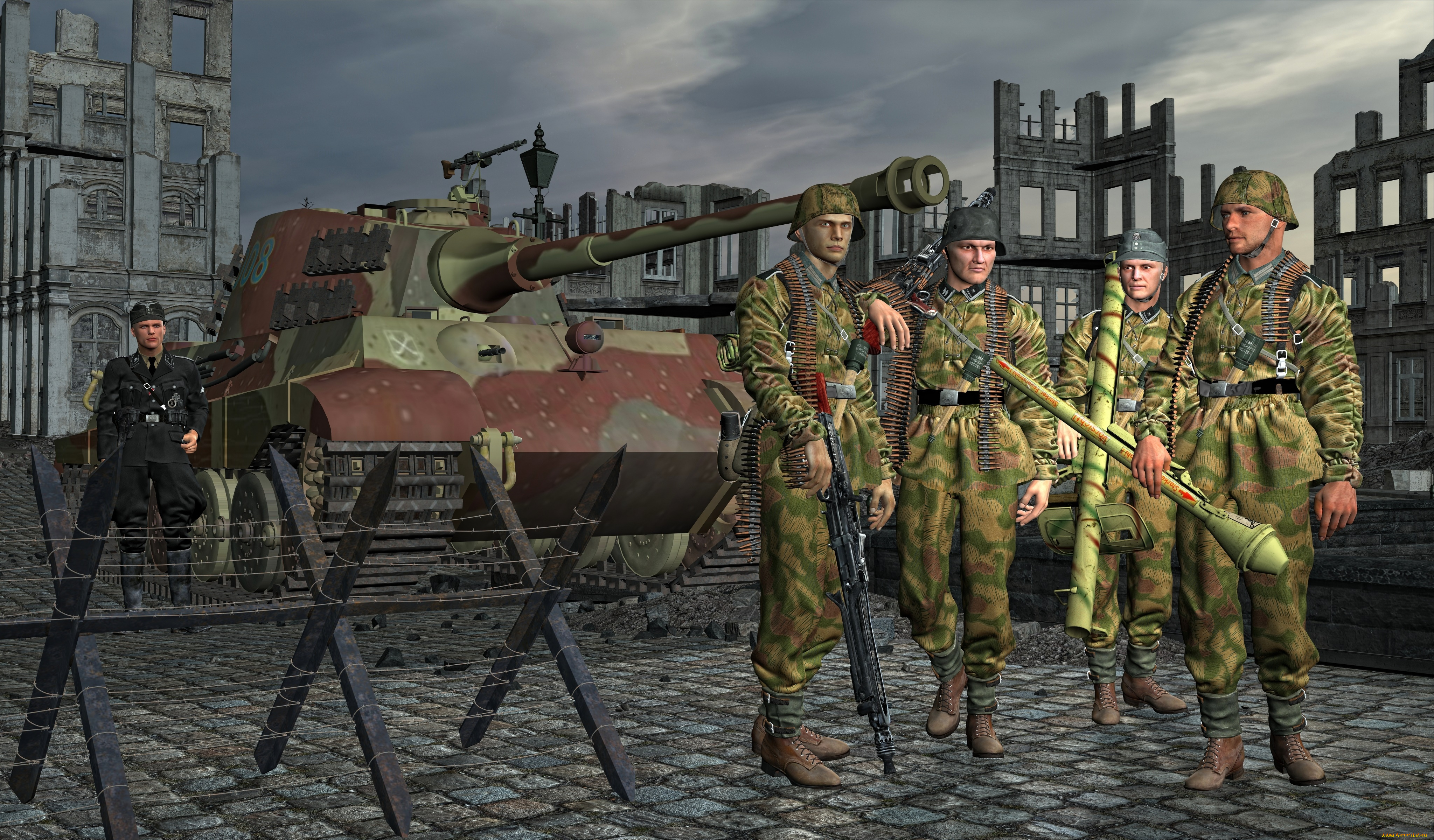 3д, графика, армия, , military, солдаты, оружие, танк