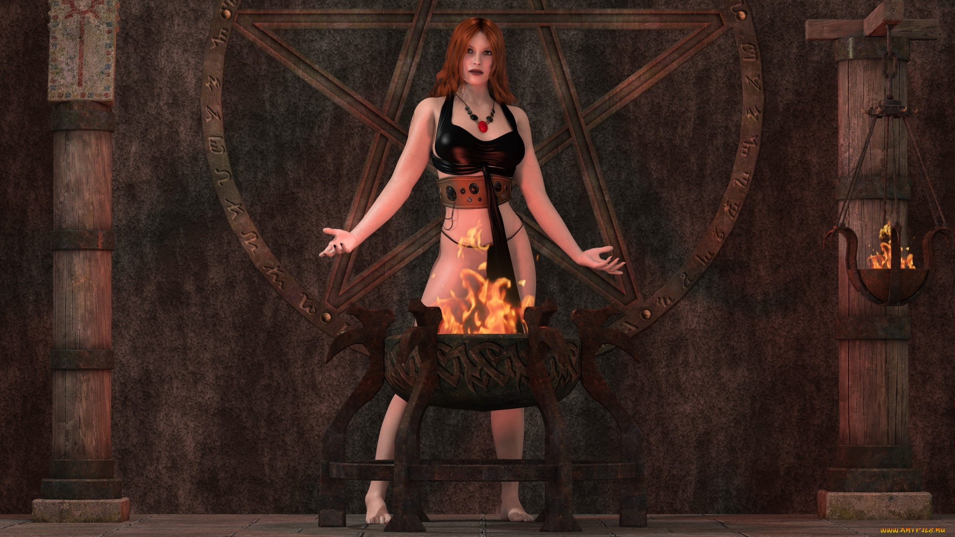 3д, графика, фантазия, , fantasy, фон, взгляд, девушка