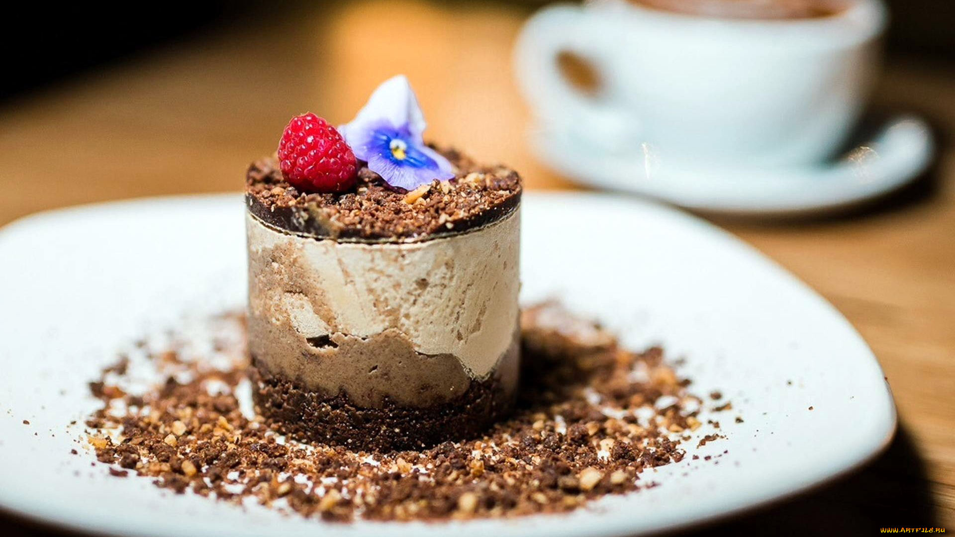 еда, мороженое, , десерты, карамельный, десерт, малина