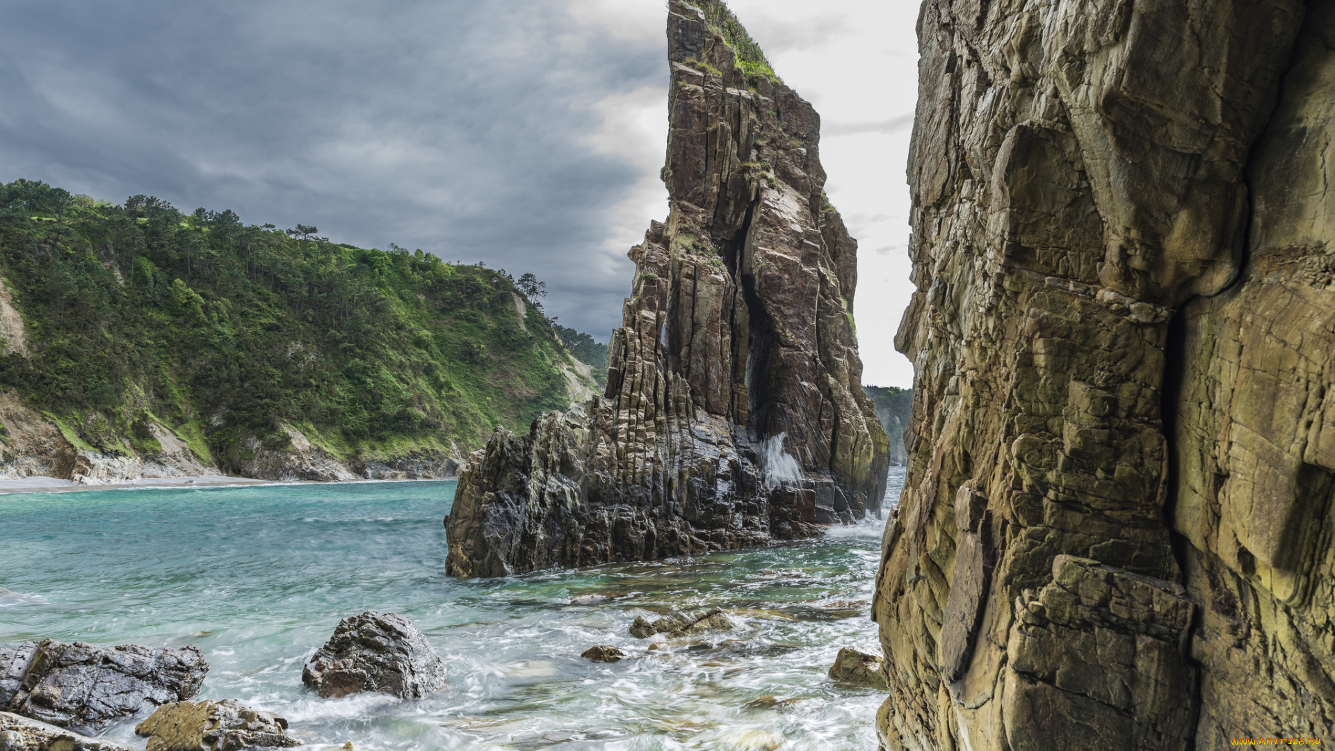 природа, побережье, берег, море